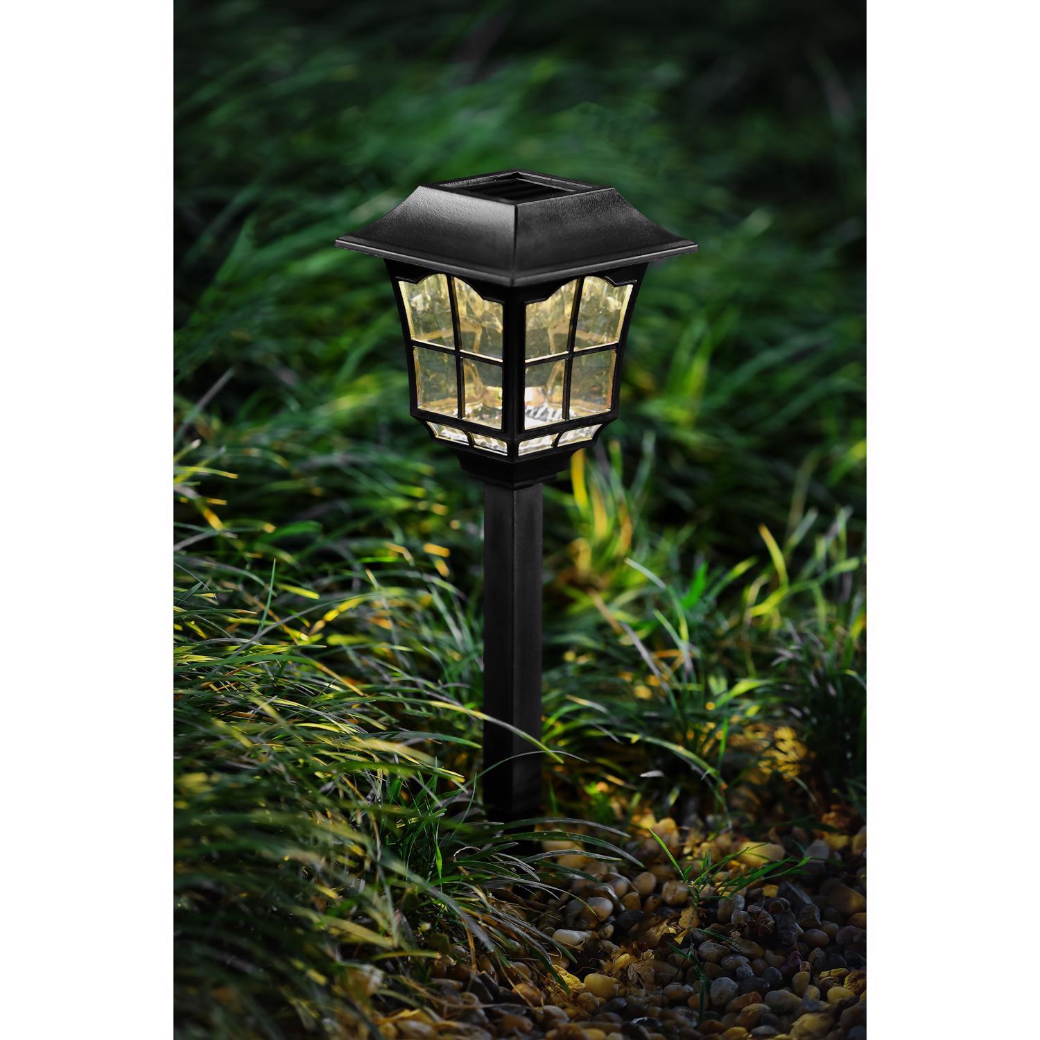 Living Accents Black Solar Powered 0.06 W LED Pathway Light 1 pk