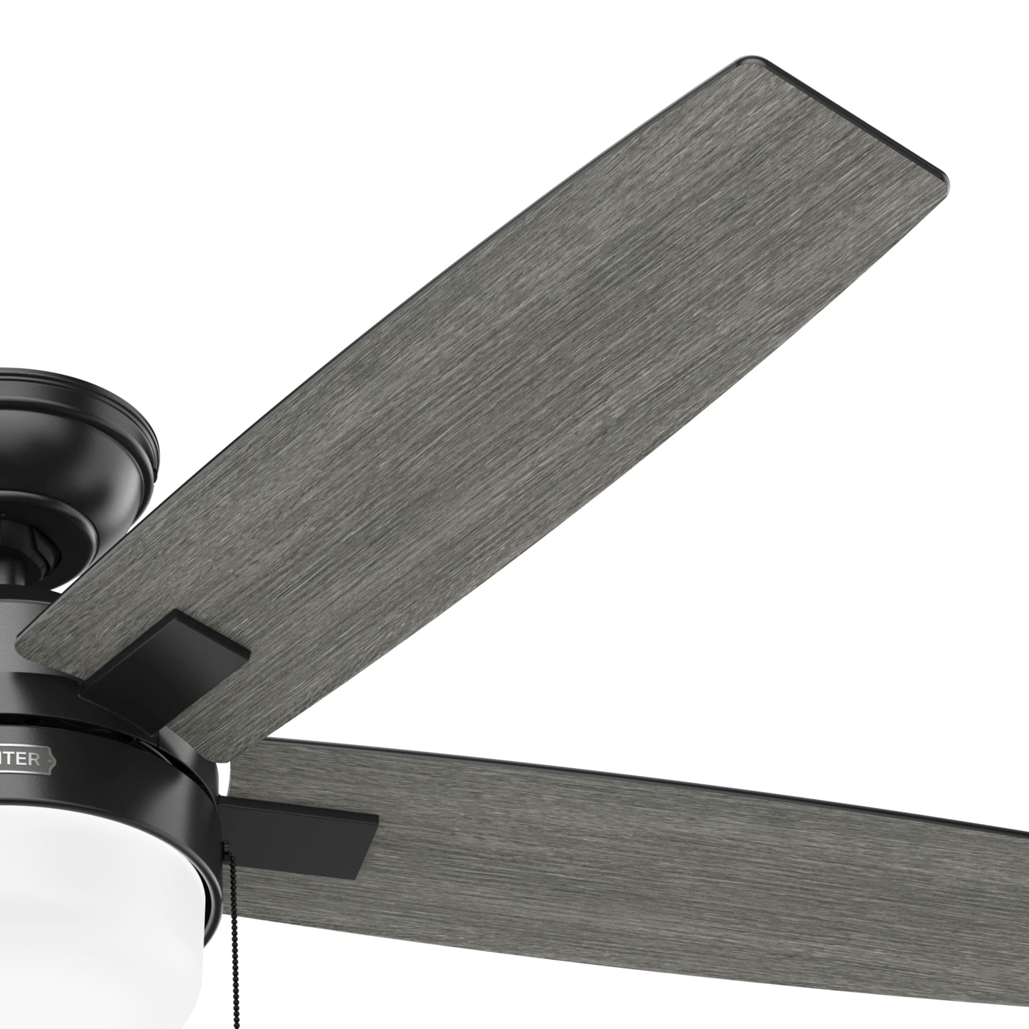 Hunter Fan Anisten 52 inch Matte Black with Matte Black / Dark Gray Oak Blades Ceiling Fan