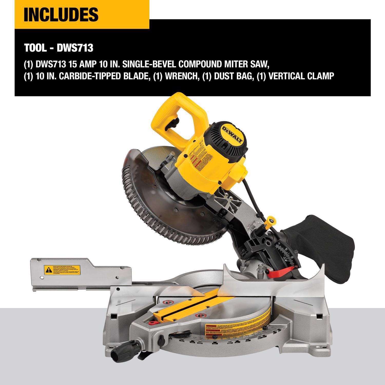 DeWalt 15 amps 10 in. Corded Compound Miter Saw