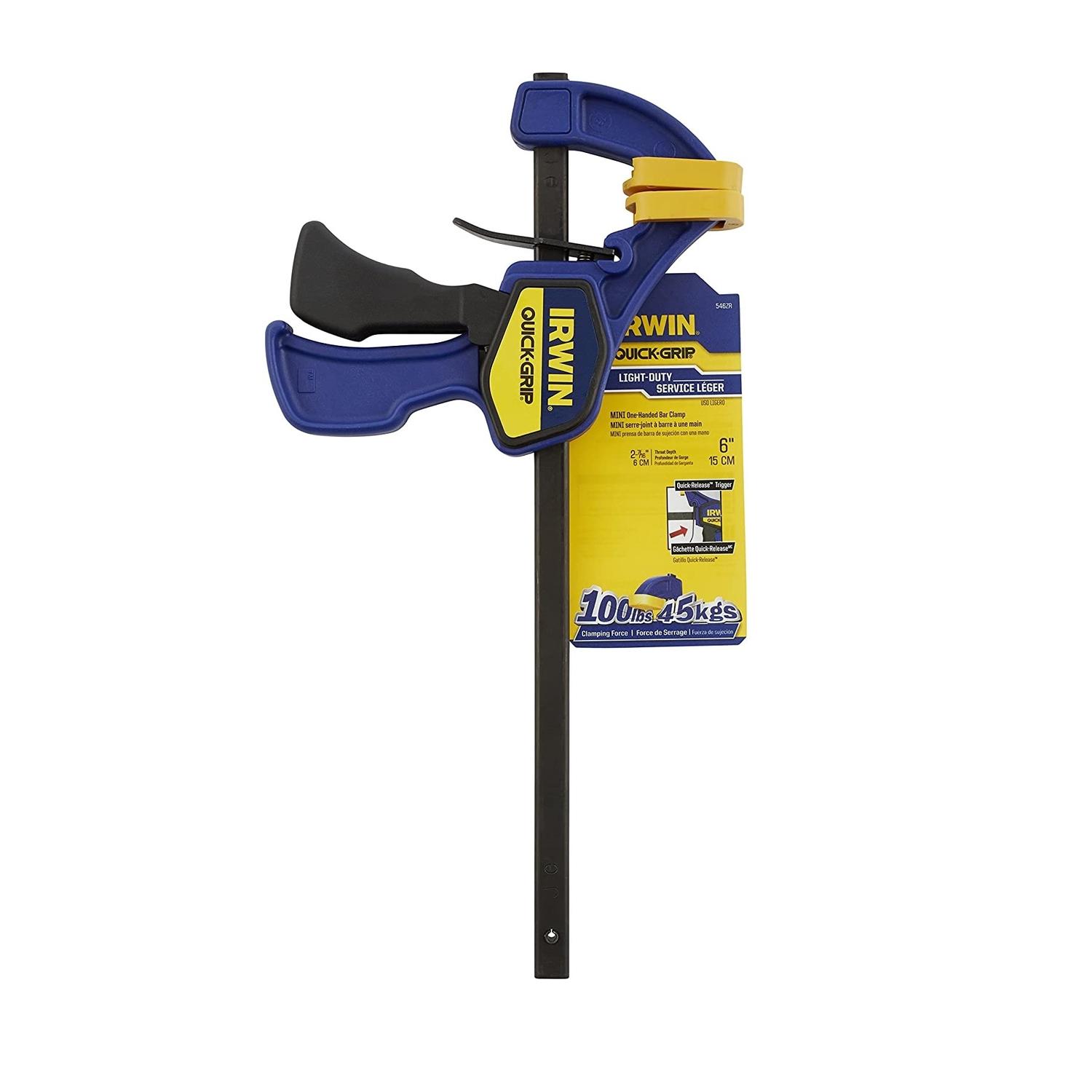 Irwin Quick-Grip 6 in. X 2-7/16 in. D Bar Clamp