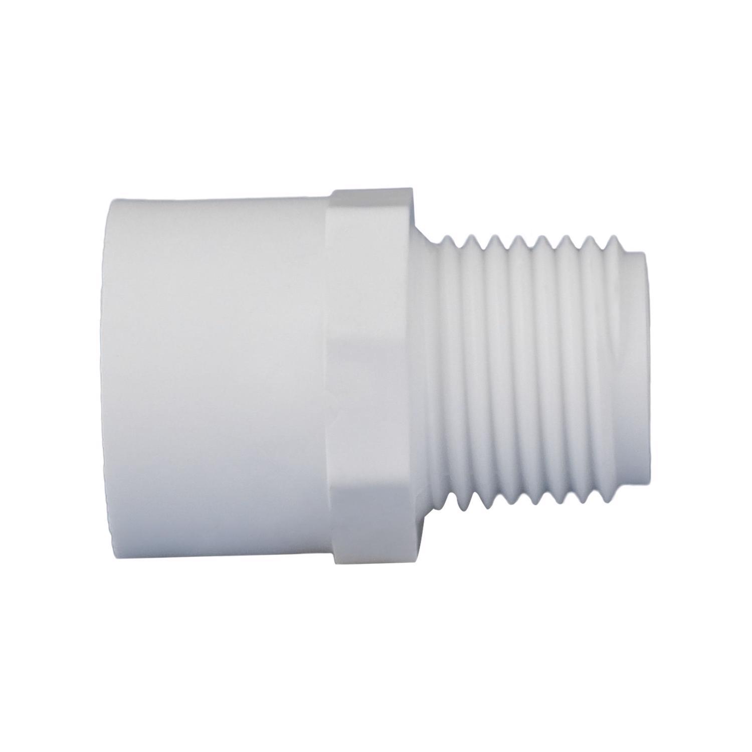 Charlotte Pipe Schedule 40 1/2 in. Slip X 1/2 in. D MPT PVC Pipe Adapter 1 pk