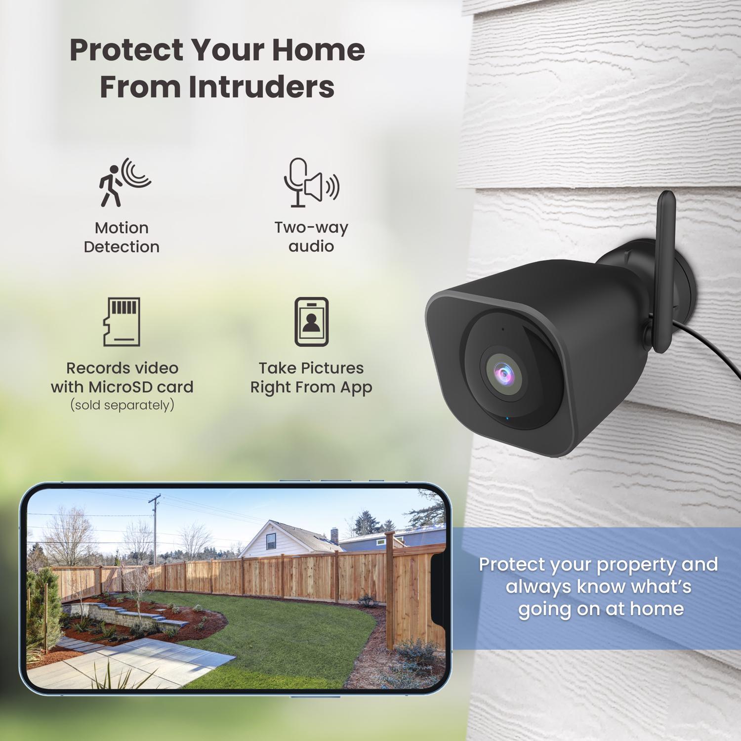 Feit Smart Home Plug-in Outdoor Smart-Enabled Security Camera