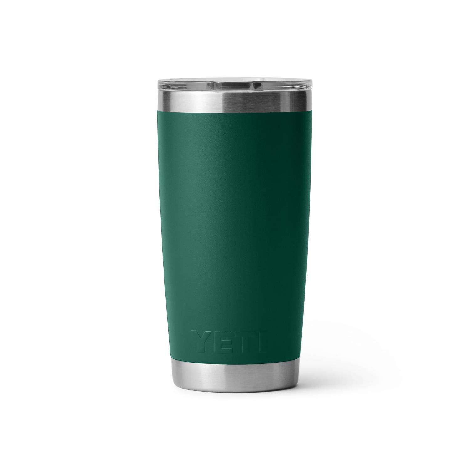 YETI Rambler 20 oz Black Forest Green BPA Free Tumbler with MagSlider Lid