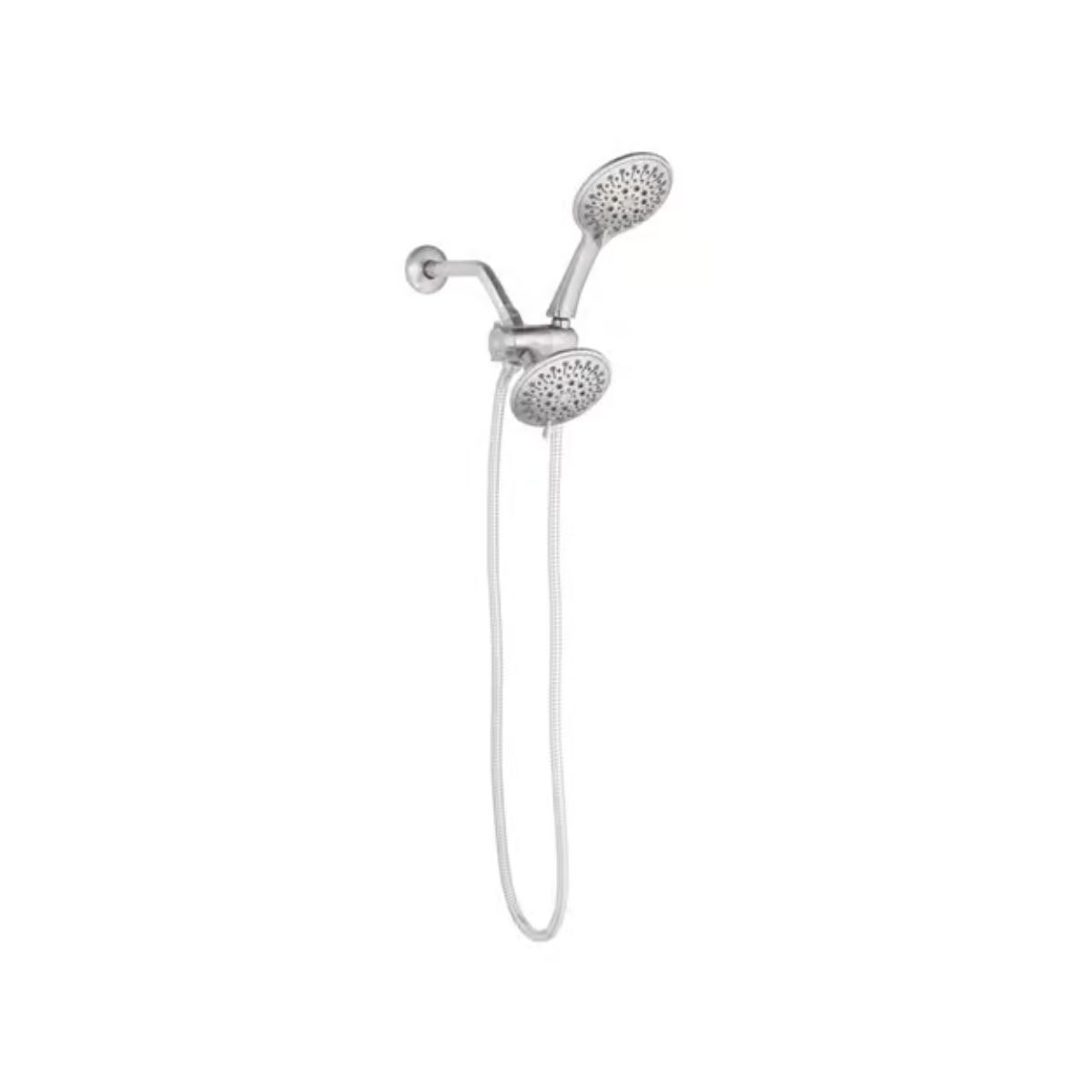 Oakbrook Collection Brushed Nickel 6 settings Showerhead Combo 1.8 gpm