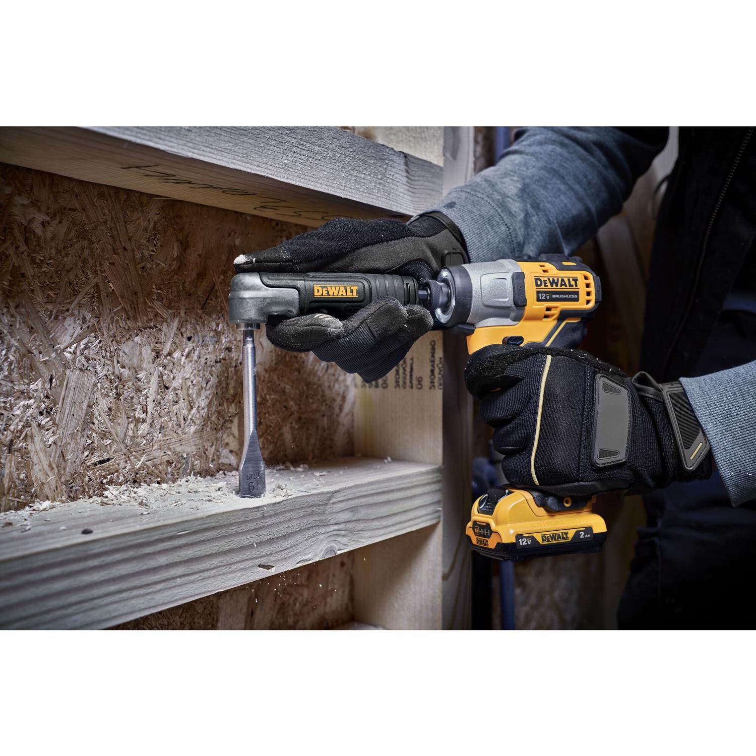 DeWalt Flextorq 6 in. Steel 2-in-1 Right Angle Attachment 1/4 in. Hex Shank 2 pc