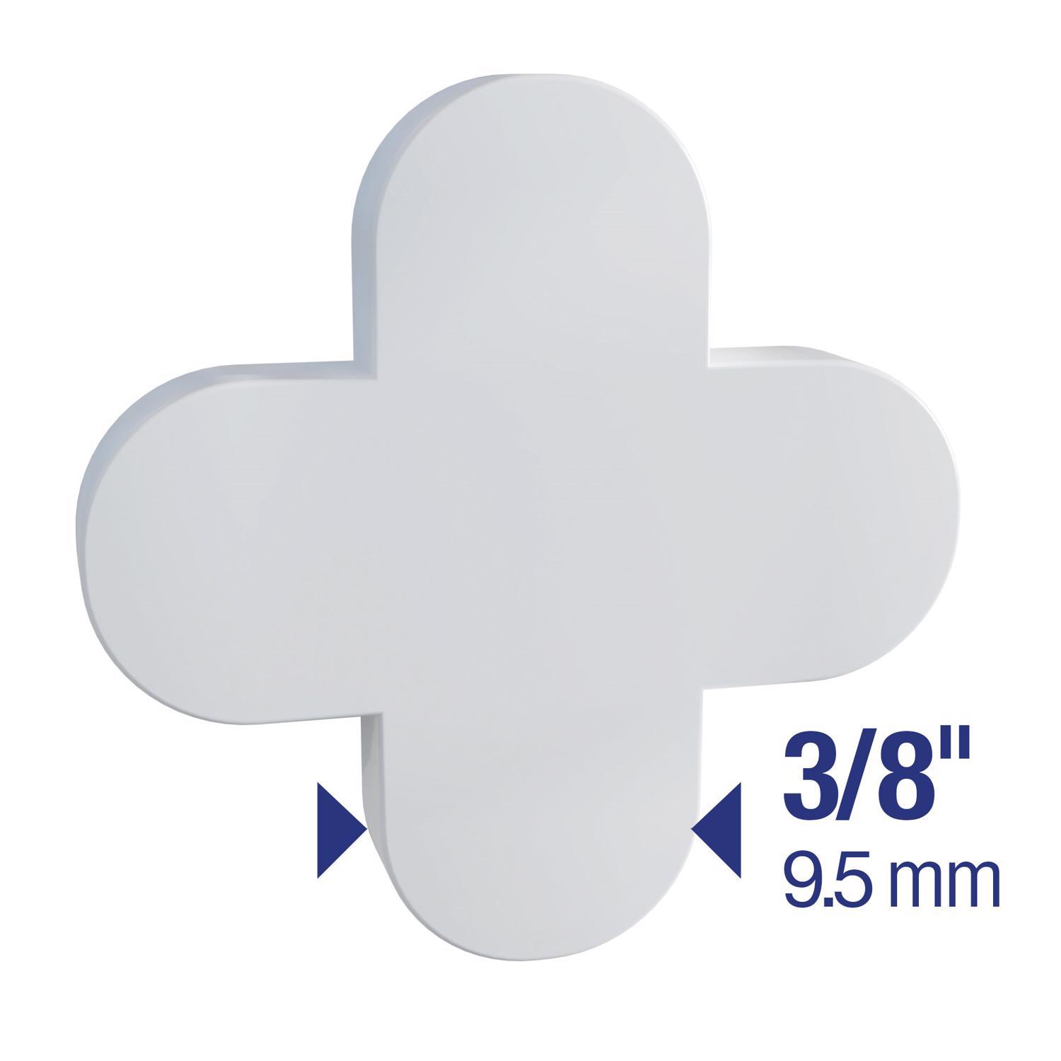 QEP 1.1 in. H X 1.1 in. W X 0.1 in. L Plastic Tile Spacer 100 pk