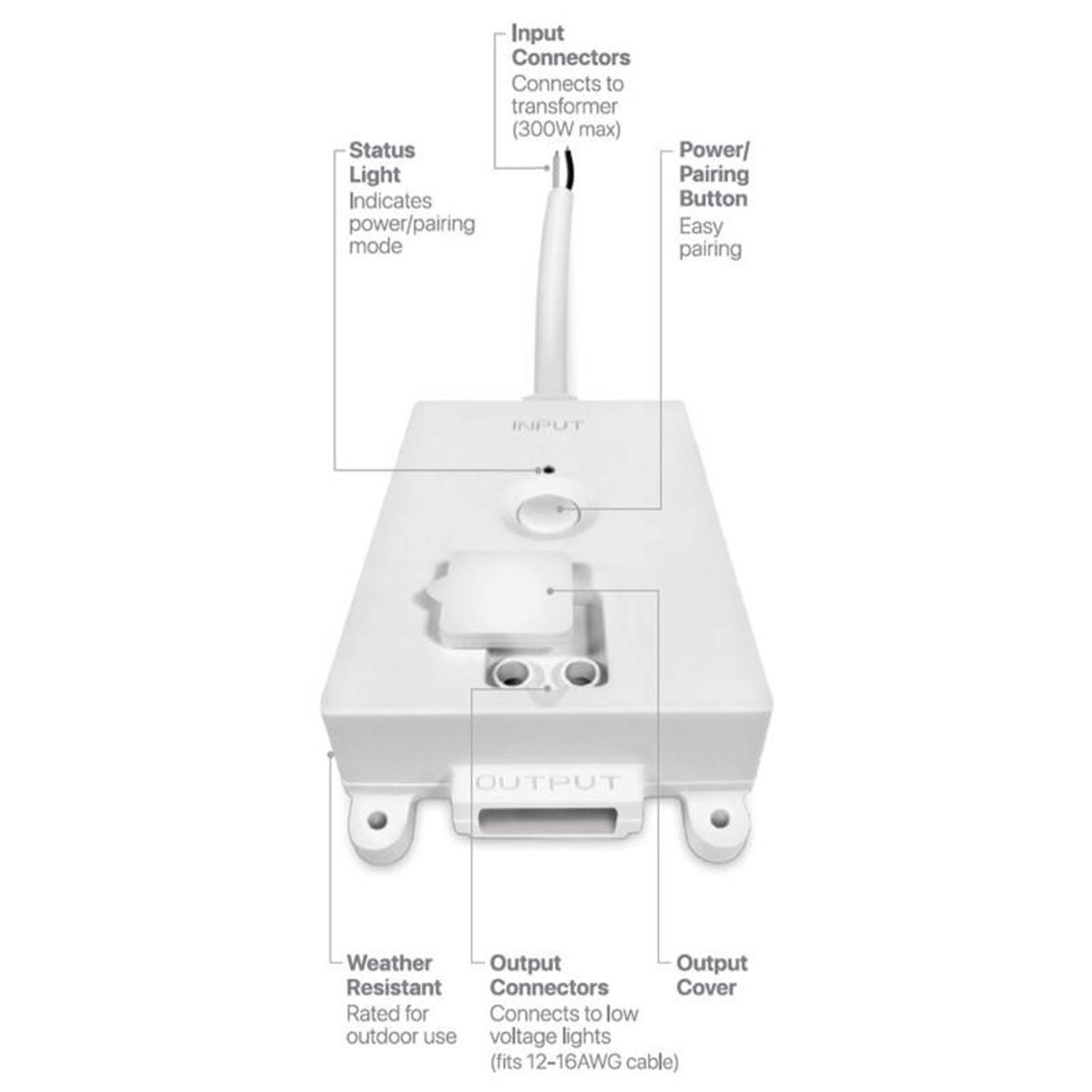 Feit OneSync Low Voltage 300 W LED Landscape Lighting Control Box 1 pk
