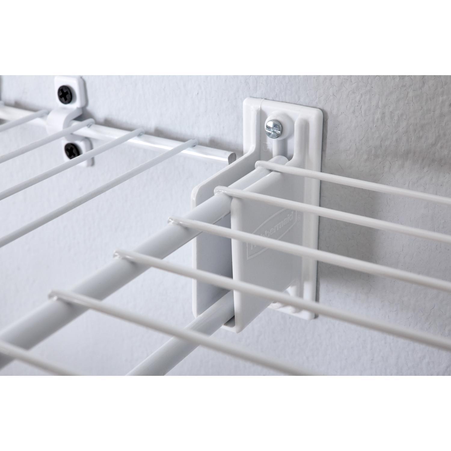 Rubbermaid 4.5 in. H X 1.5 in. W X 0.5 in. L Metal Sidewall Bracket