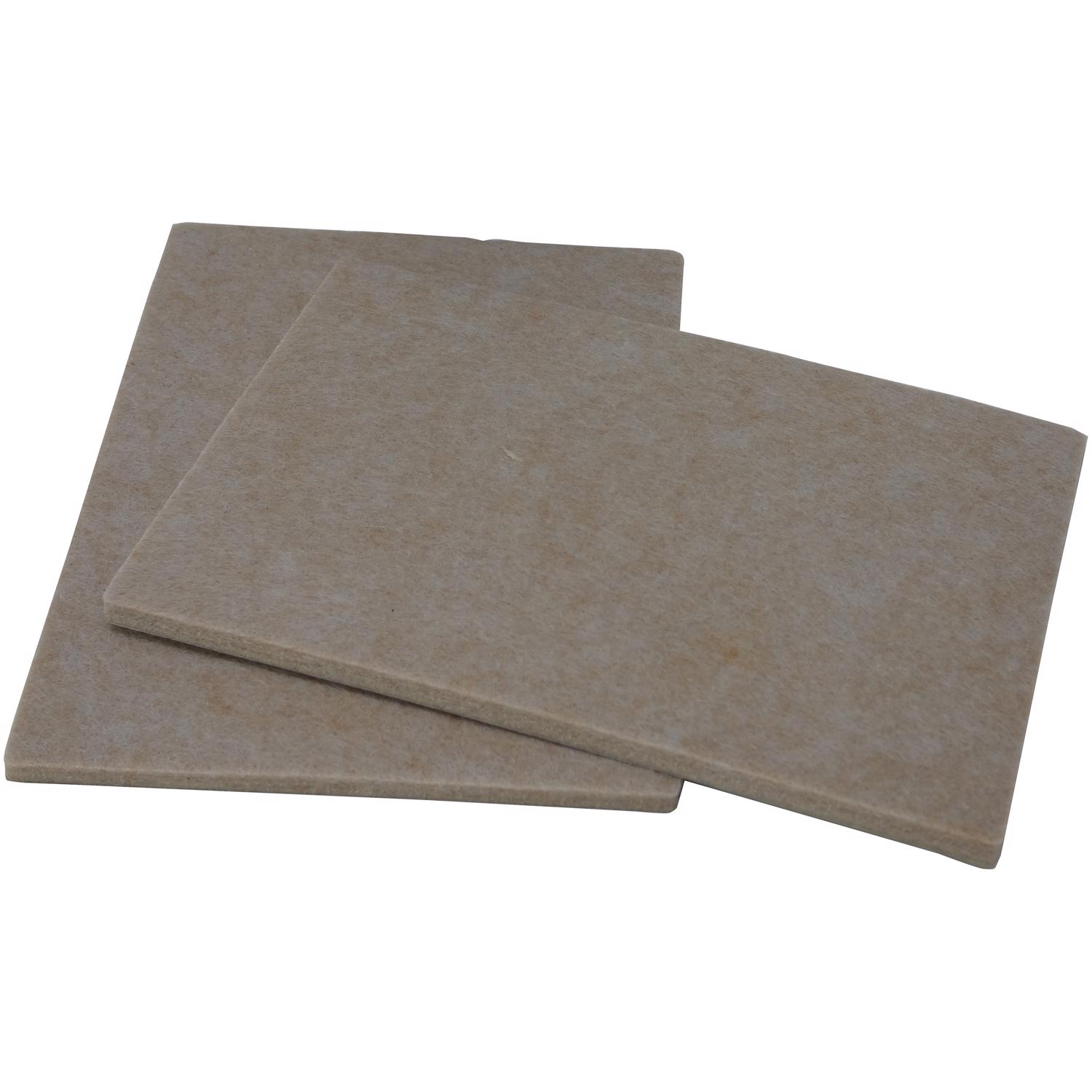 Ace Felt Self Adhesive Blanket Brown Rectangle 4-1/4 in. W X 6 in. L 2 pk