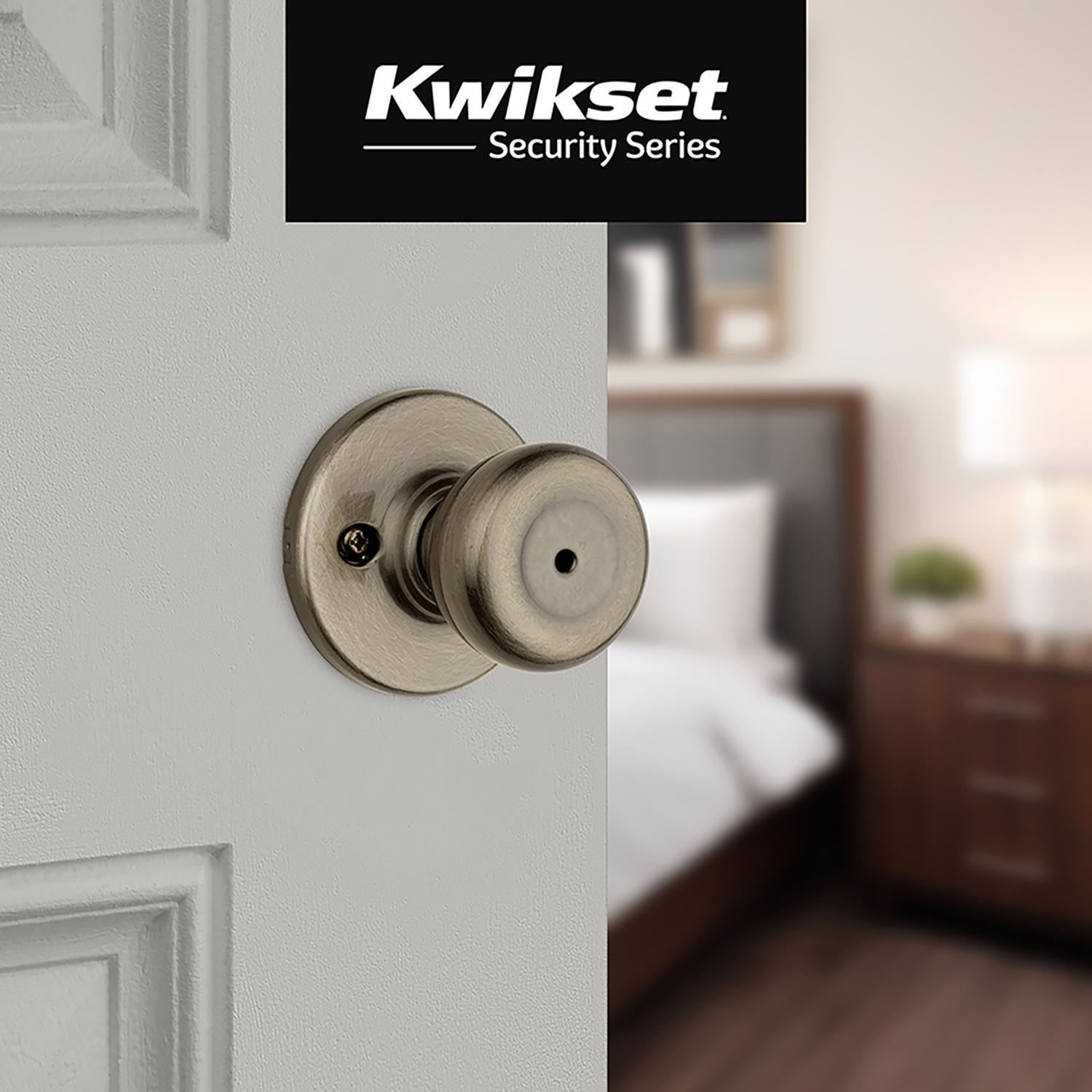 Kwikset Tylo Antique Brass Privacy Knob Right or Left Handed