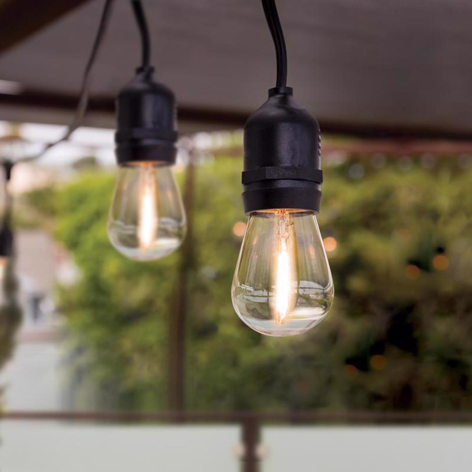Feit LED String Lights w/Remote Control White 24 ft. 12 lights