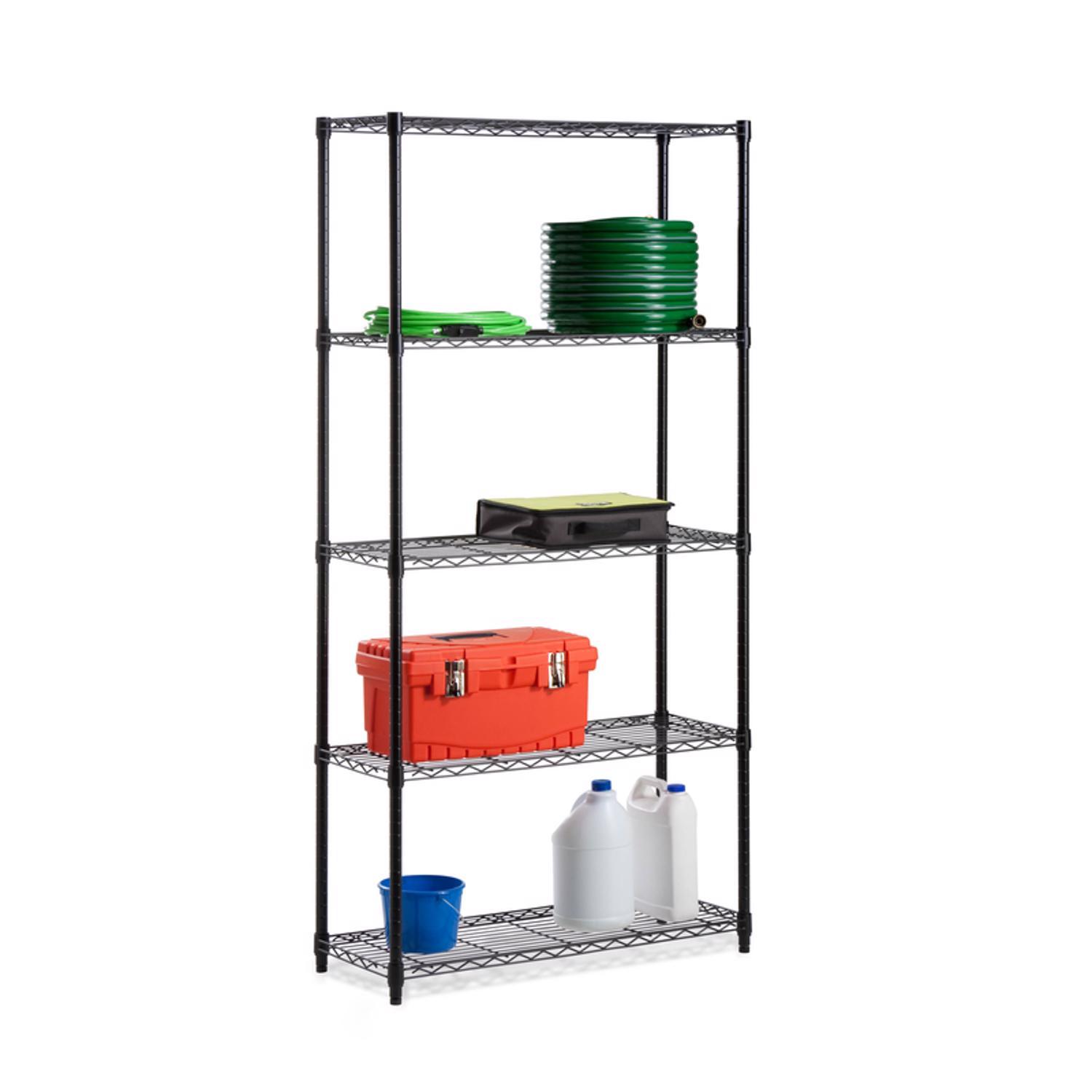 HoneyCanDo 72 in. H X 36 in. W X 14 in. D Steel Shelving Unit Stine