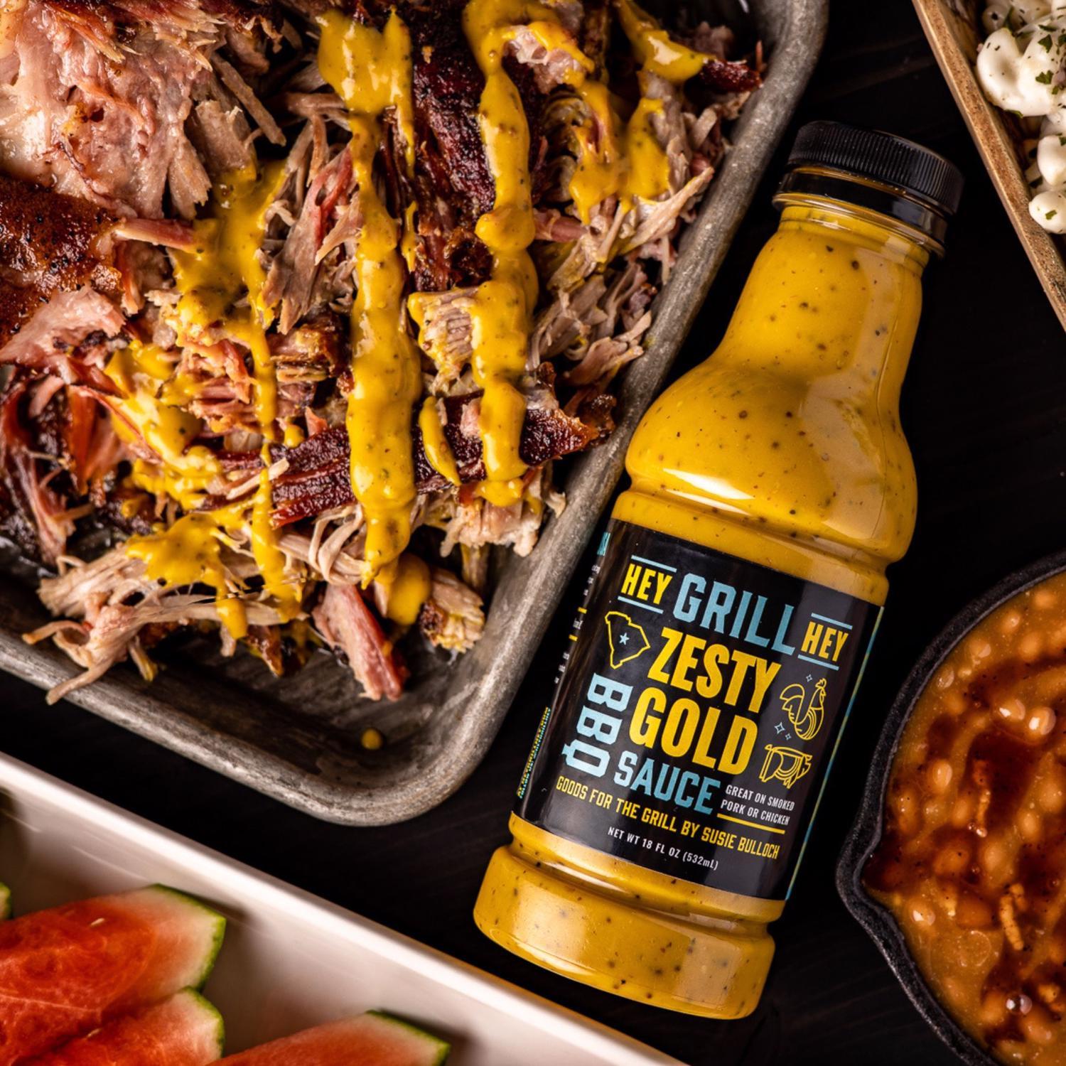 Hey Grill Hey Zesty Gold BBQ Sauce 18 oz