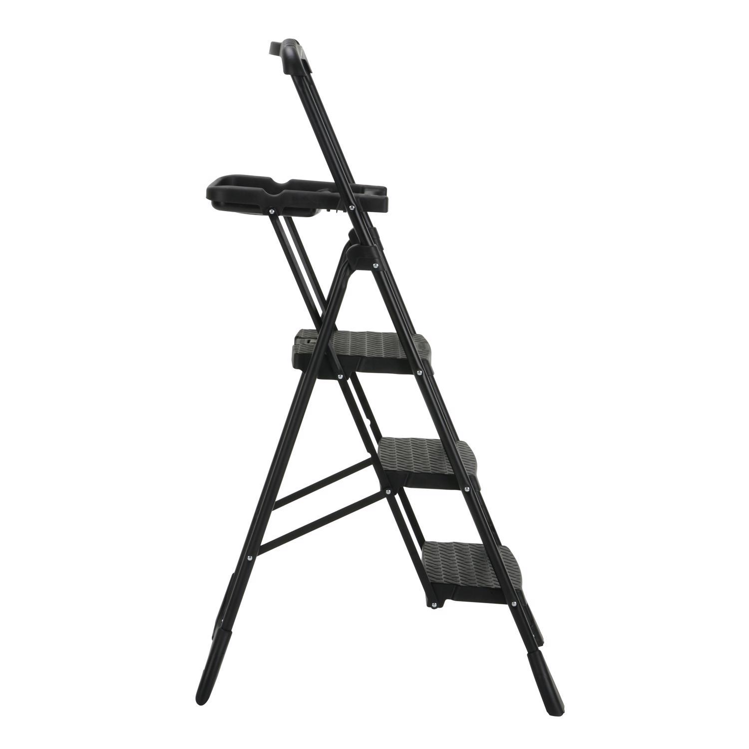 Cosco 60.98 in. H X 21.65 in. W X 3.31 in. D 250 lb. capacity 3 step Steel Folding Step Stool