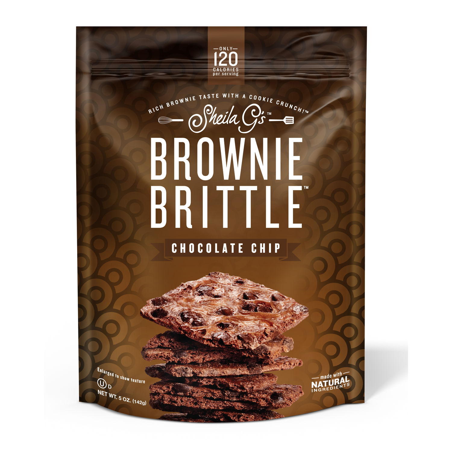 Sheila G's Chocolate Chip Brownie Brittle 5 oz Bagged