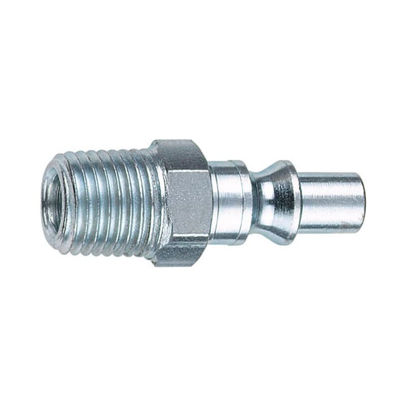 Tru-Flate Steel Air Plug 1/4 in. Male 1 pc