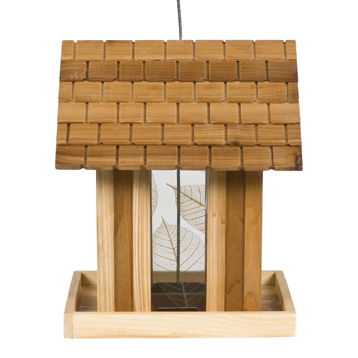 Perky-Pet Wild Bird 3.5 lb Wood Mountain Chapel Bird Feeder 1 ports