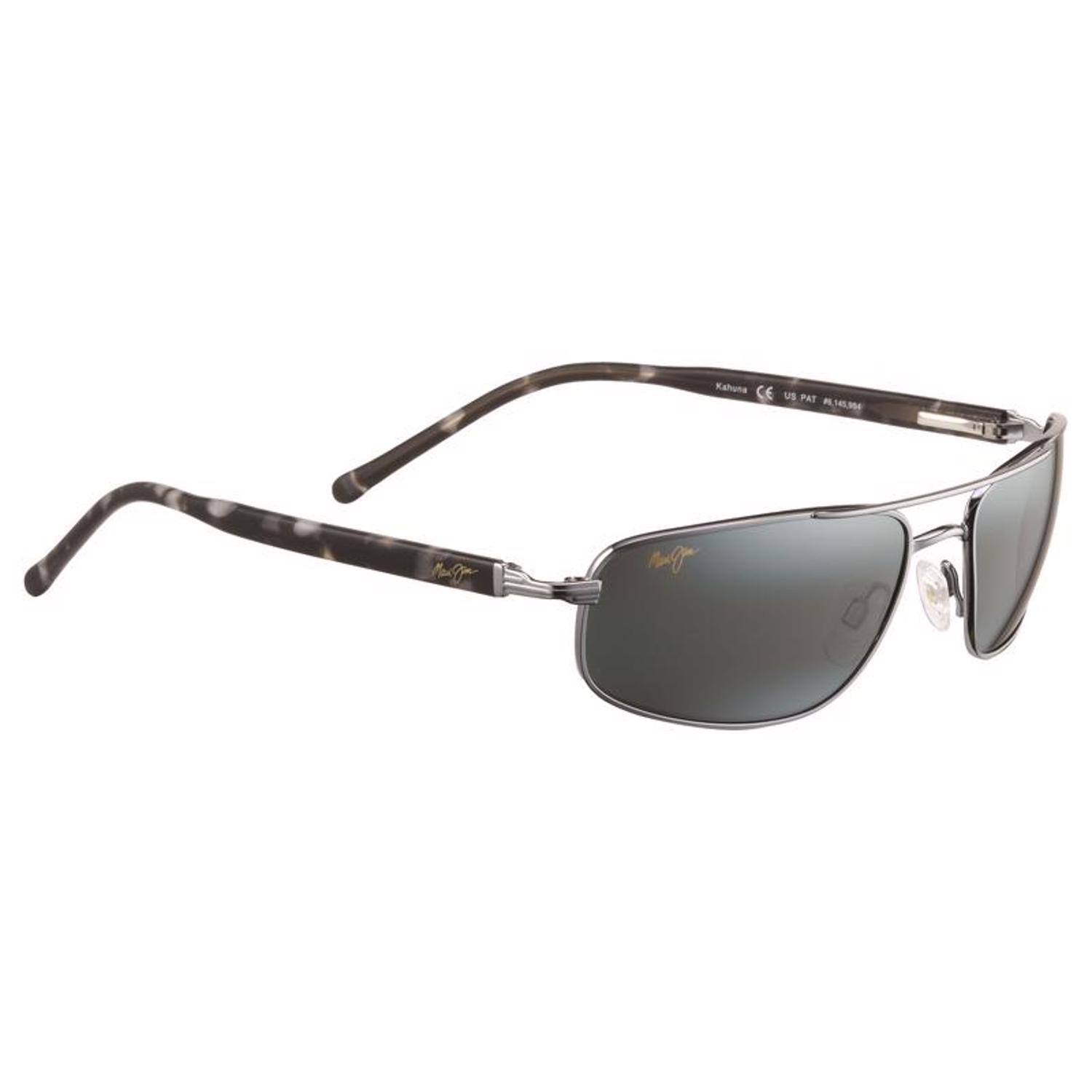 Maui Jim Kahuna Sunglasses Men's Gunmetal Frame Neutral Gray Lens Polarized
