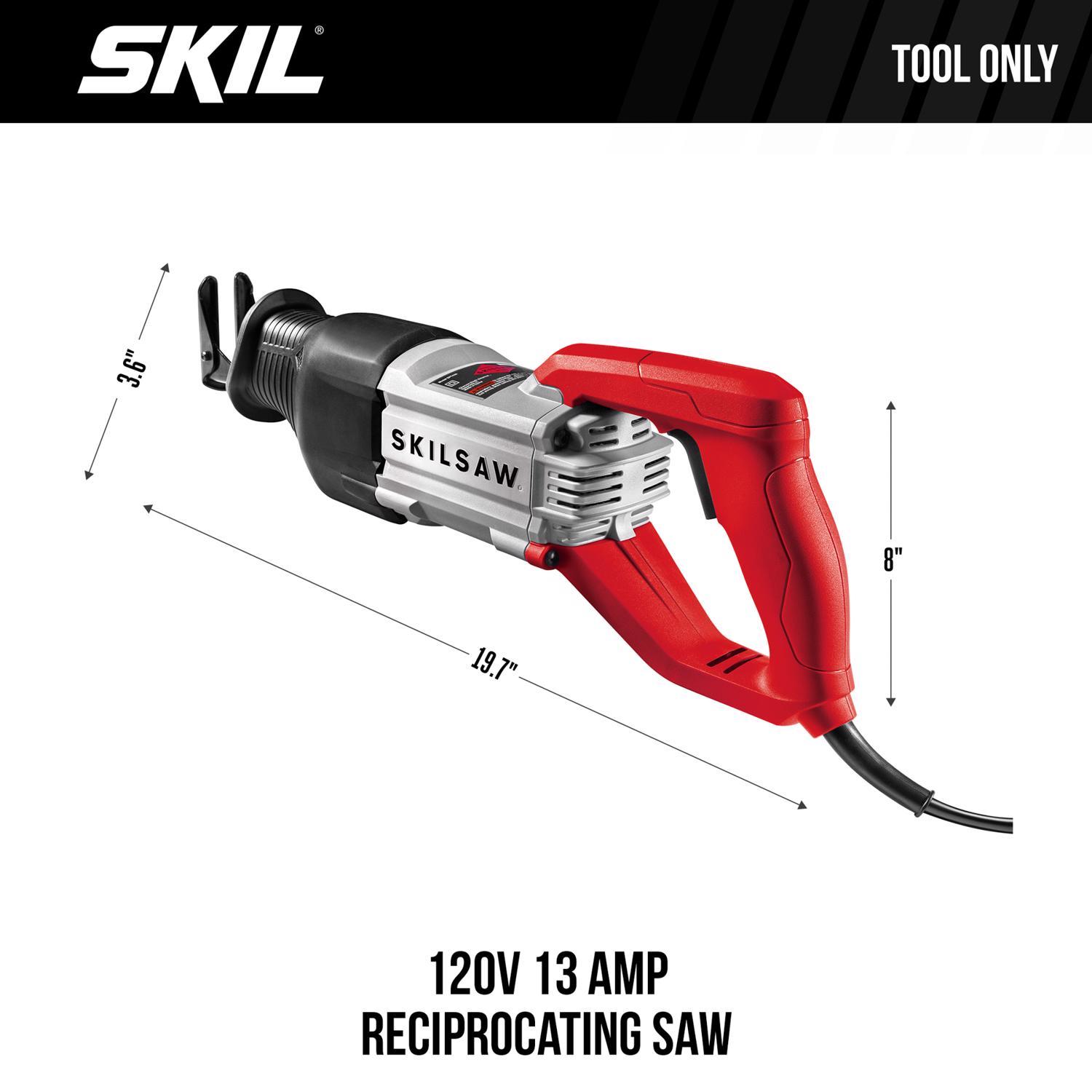 SKIL 13 amps Corded Brushed Reciprocating Saw Tool Only