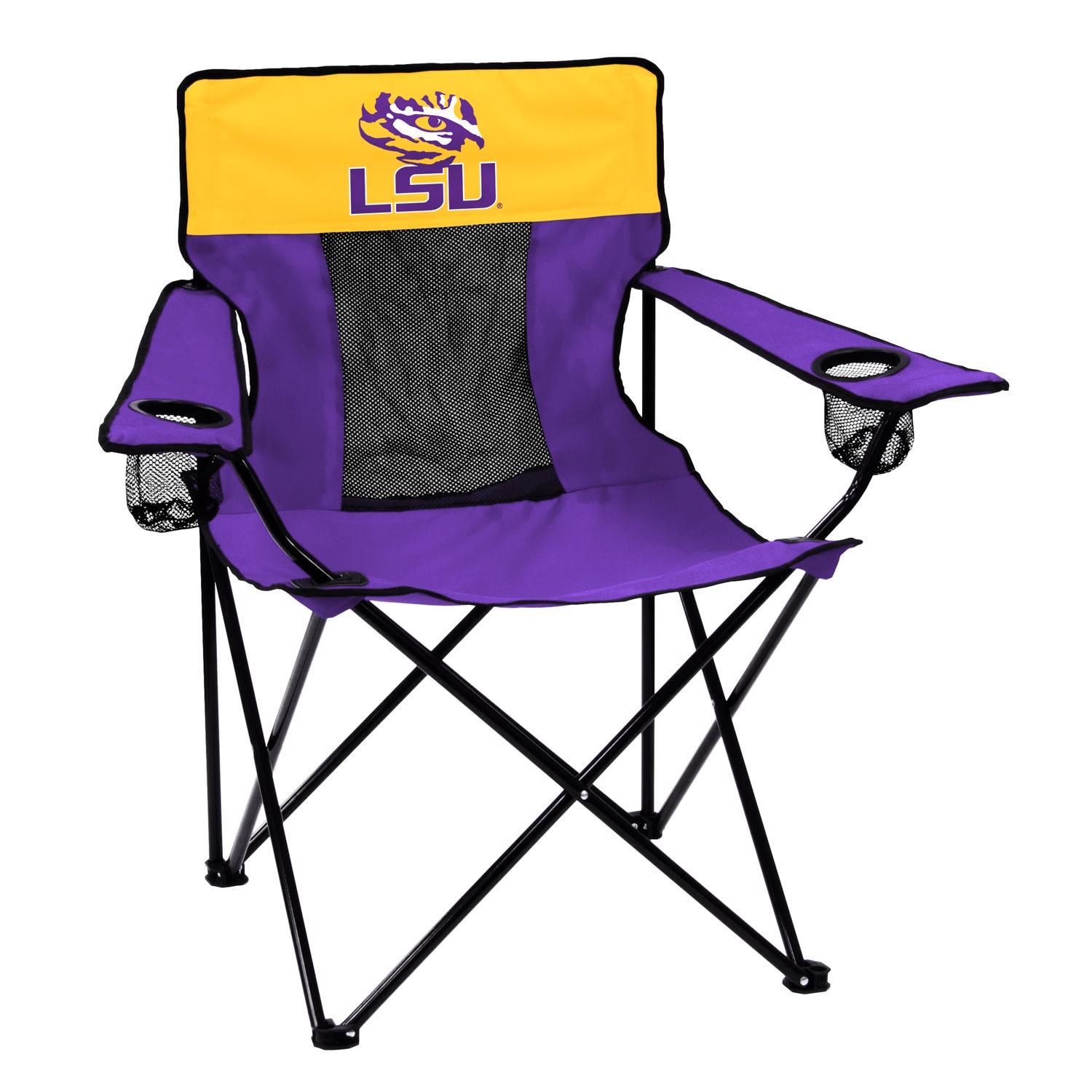 Logo Brands Elite Purple LSU Director's Folding Chair Stine Home