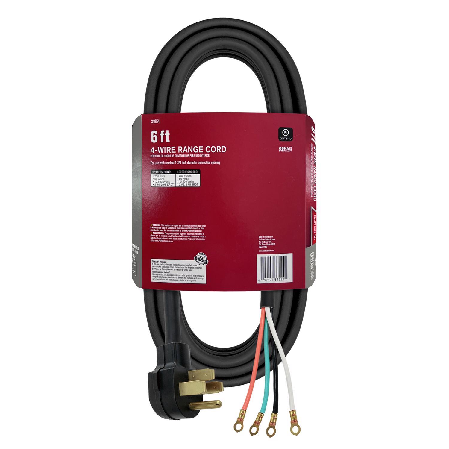 Ace 6/2, 8/2 SRDT 6 ft. L Range Cord