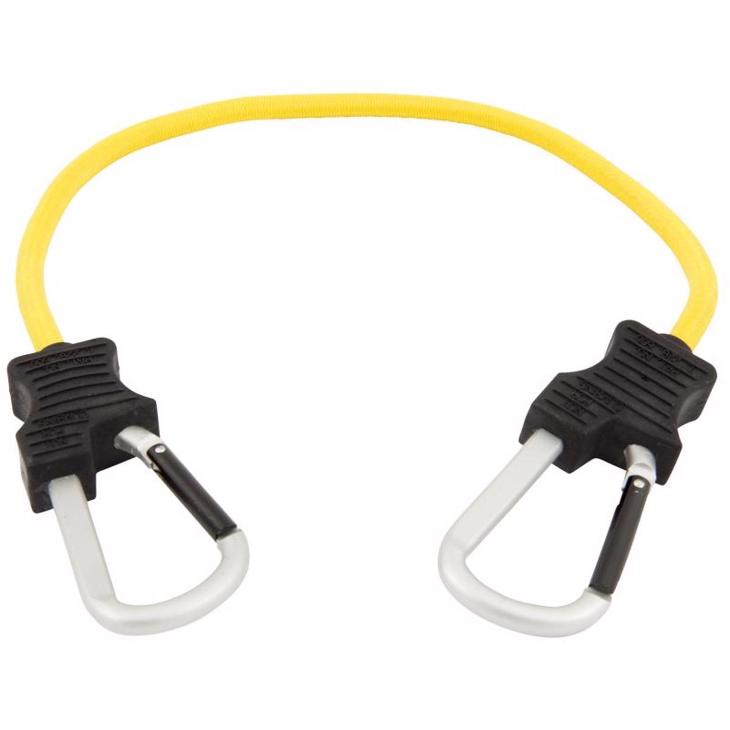 Keeper Black/Yellow Bungee Cord 24 in. L X 0.315 in. 1 pk