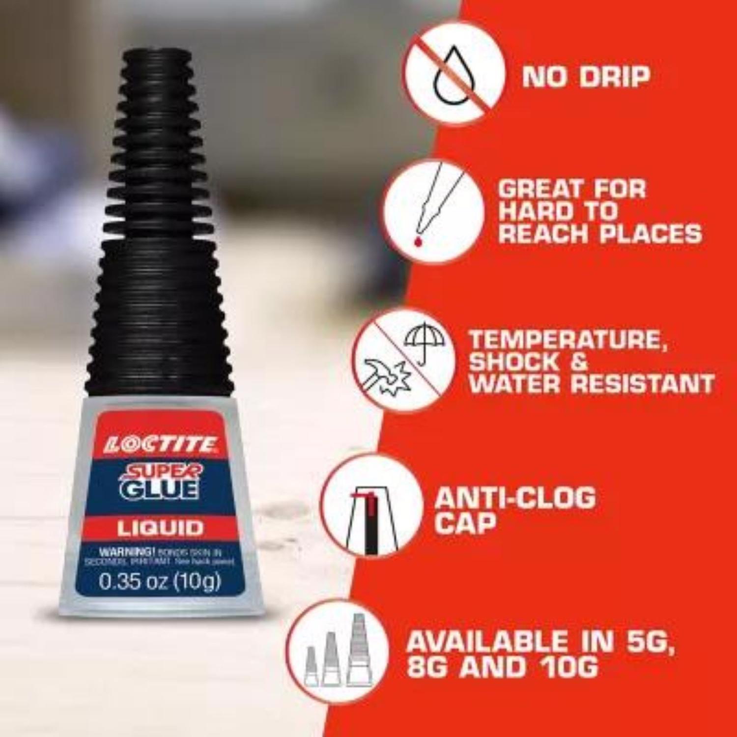 Loctite Longneck Bottle High Strength Ethyl Cyanoacrylate Clear Super Glue 5 gm