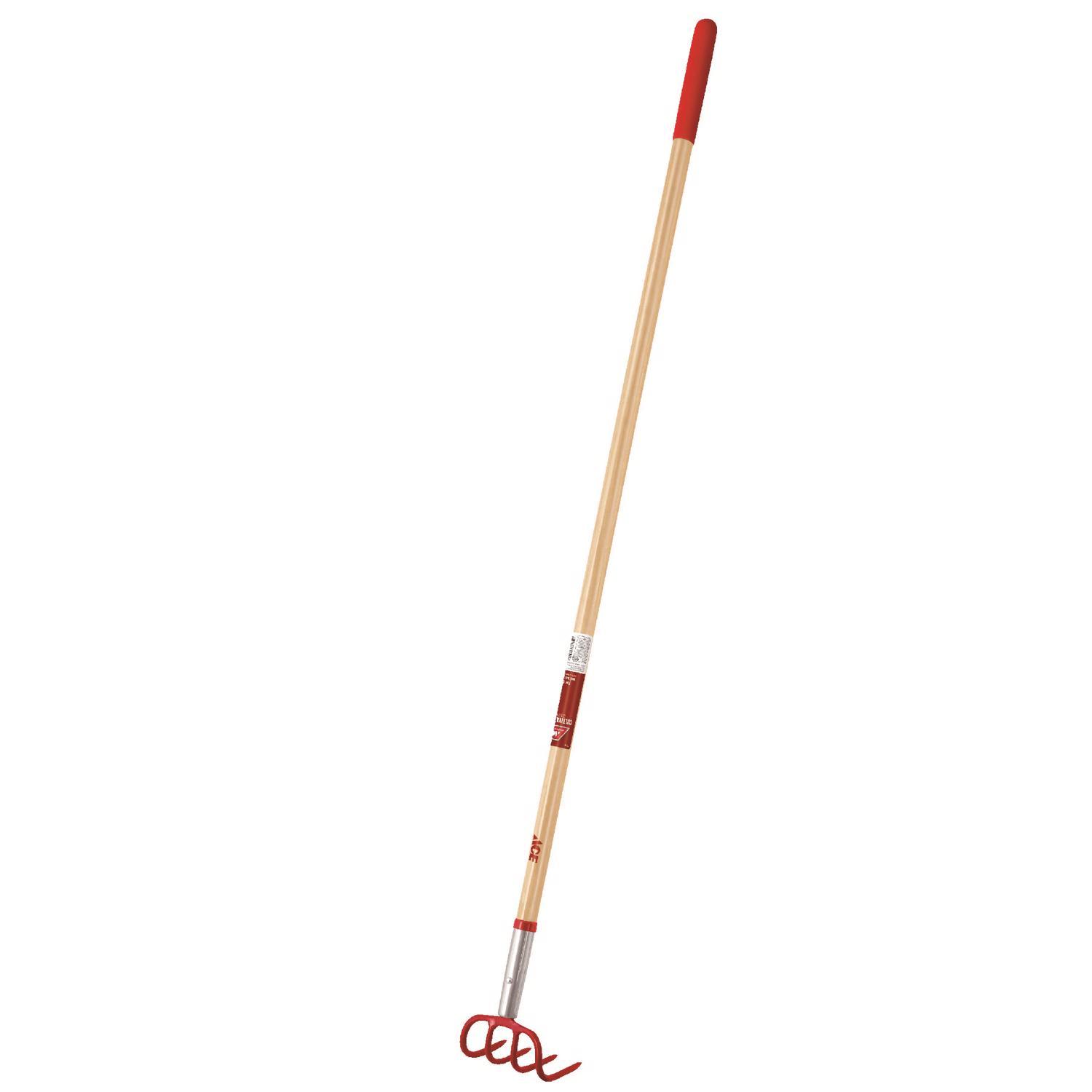 Ace 4 Tine Steel Cultivator 54 in. Wood Handle