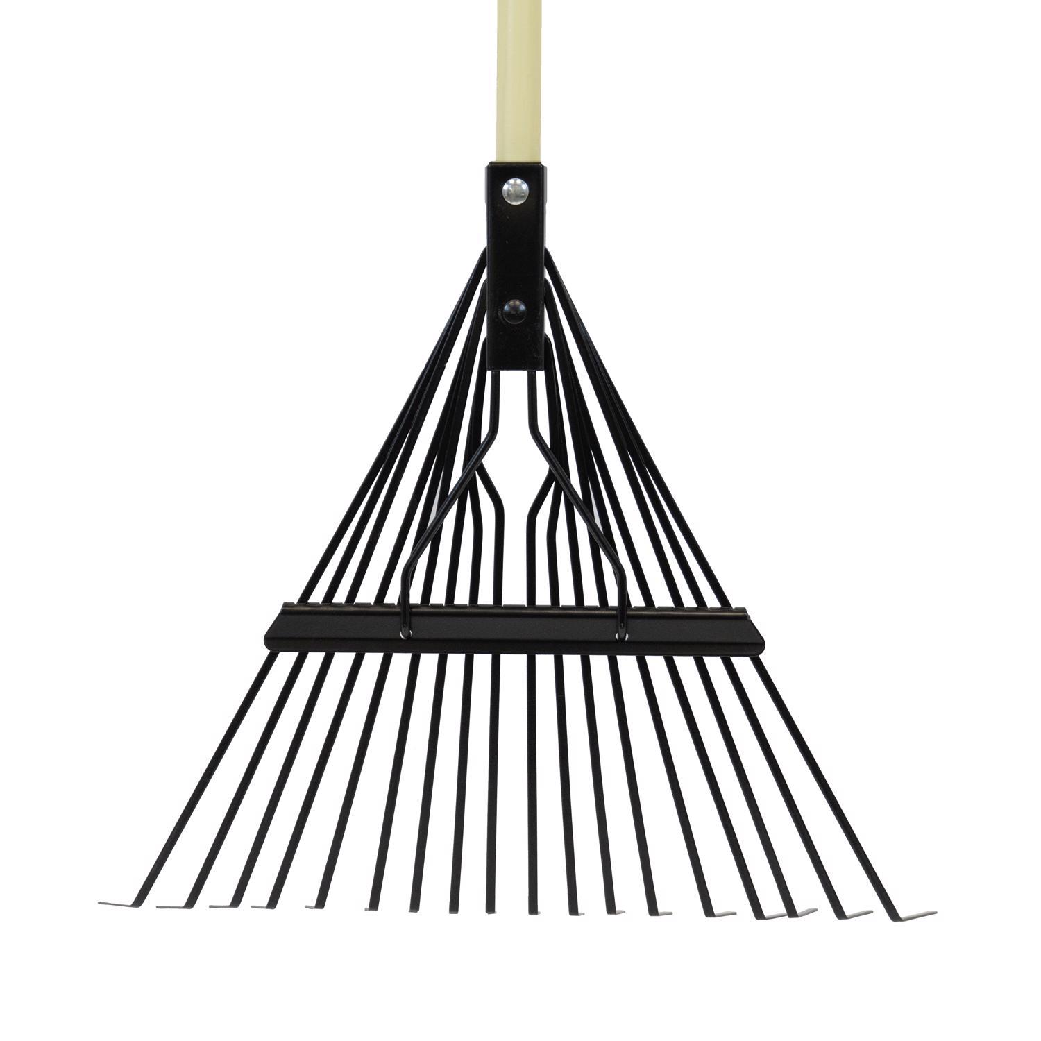 Truper 59 in. 18 Tine Steel Rake Wood Handle