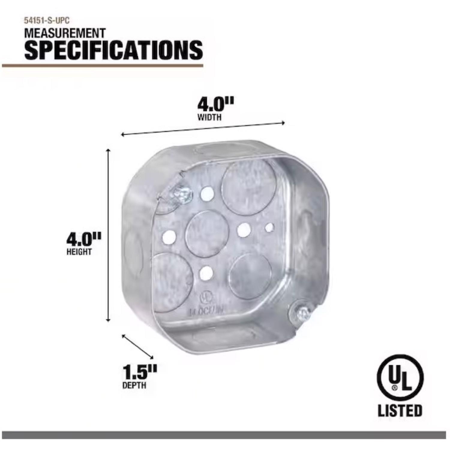 Southwire Old Work Octagon Steel Electrical Box