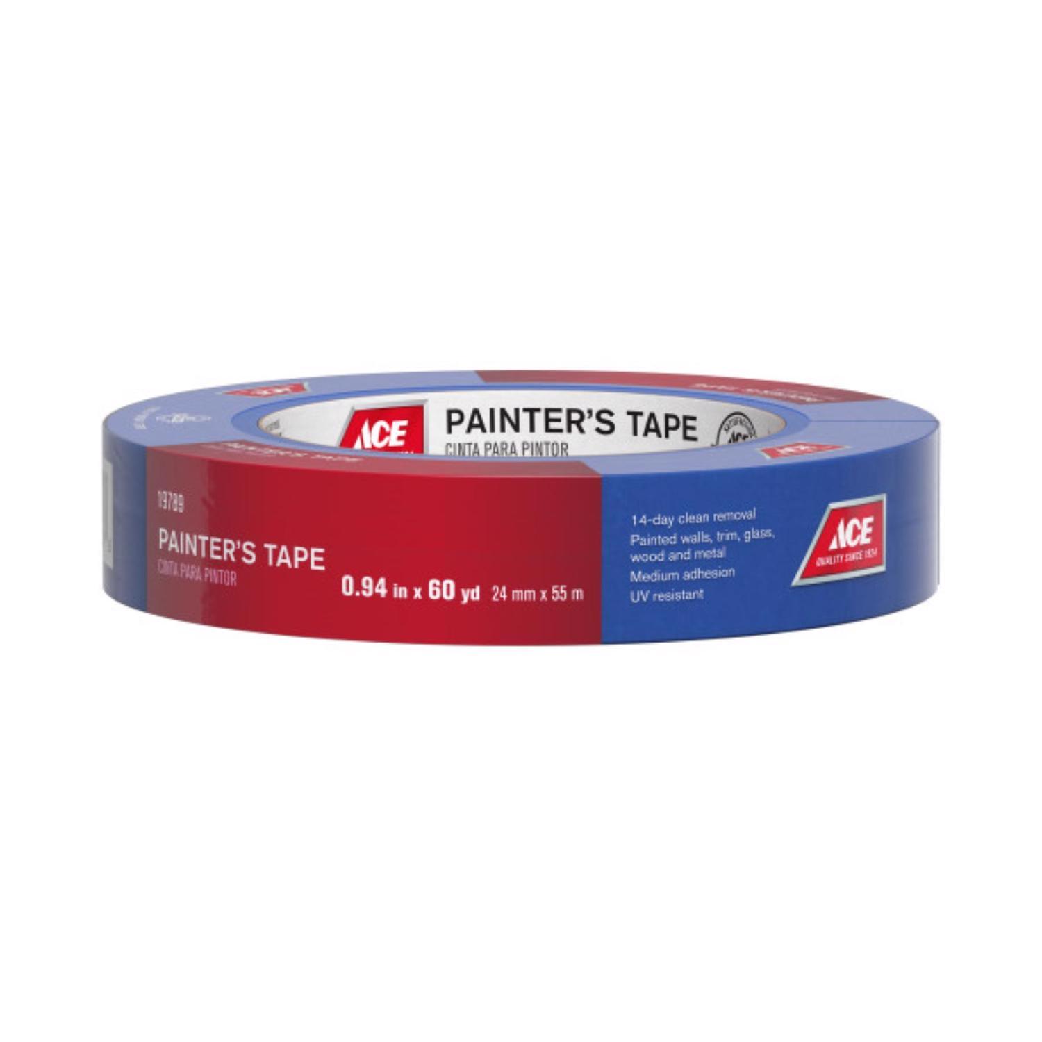 Ace Clean Release 0.94 in. W X 60 yd L Blue Medium Strength Painter's Tape 1 pk