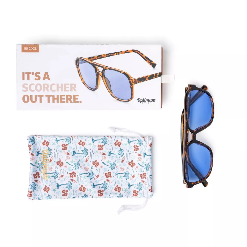 Optimum Optical Aviator Frame Sunglasses, Be Cool