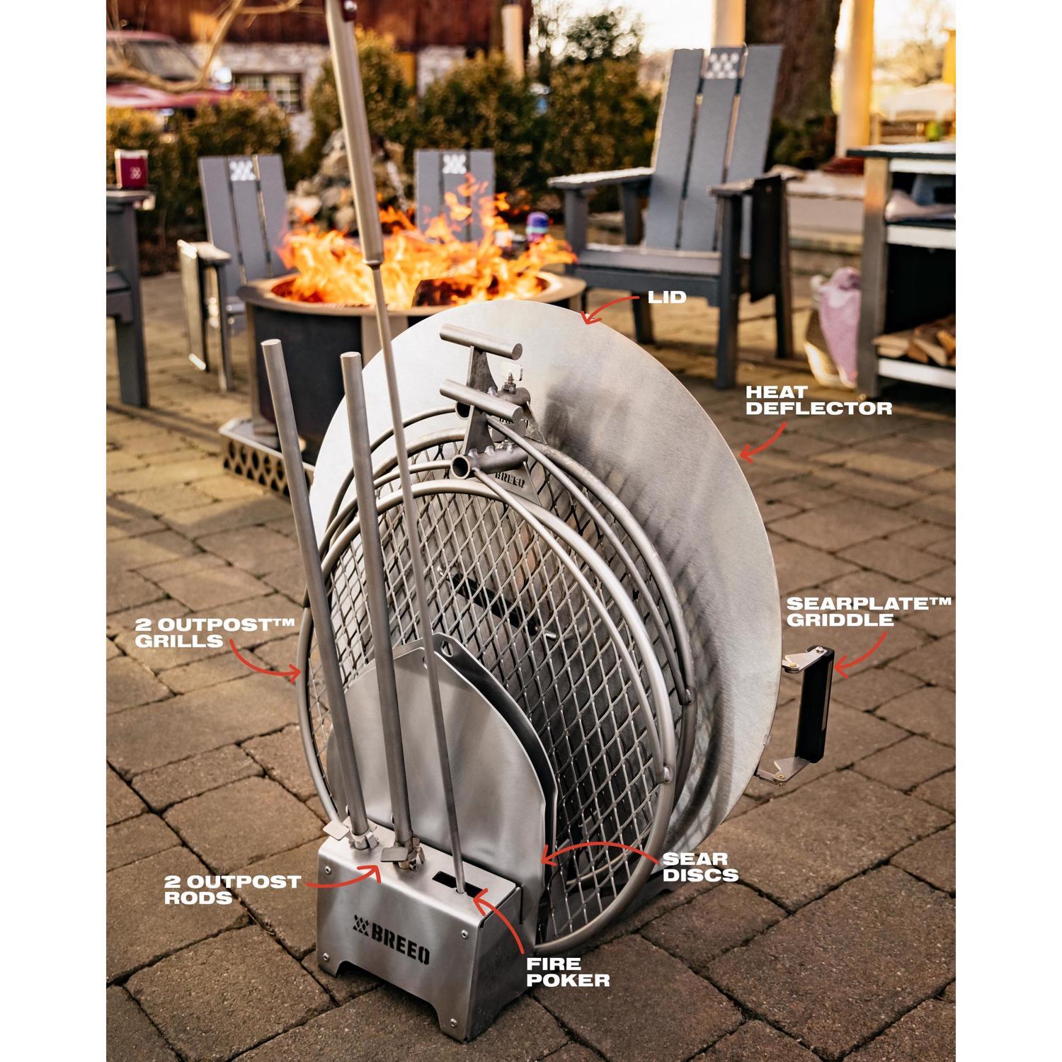 Breeo 304 Dock XL Stainless Steel Grilling Accessory Kit 16.59 L X 11.95 in. W 1 pk