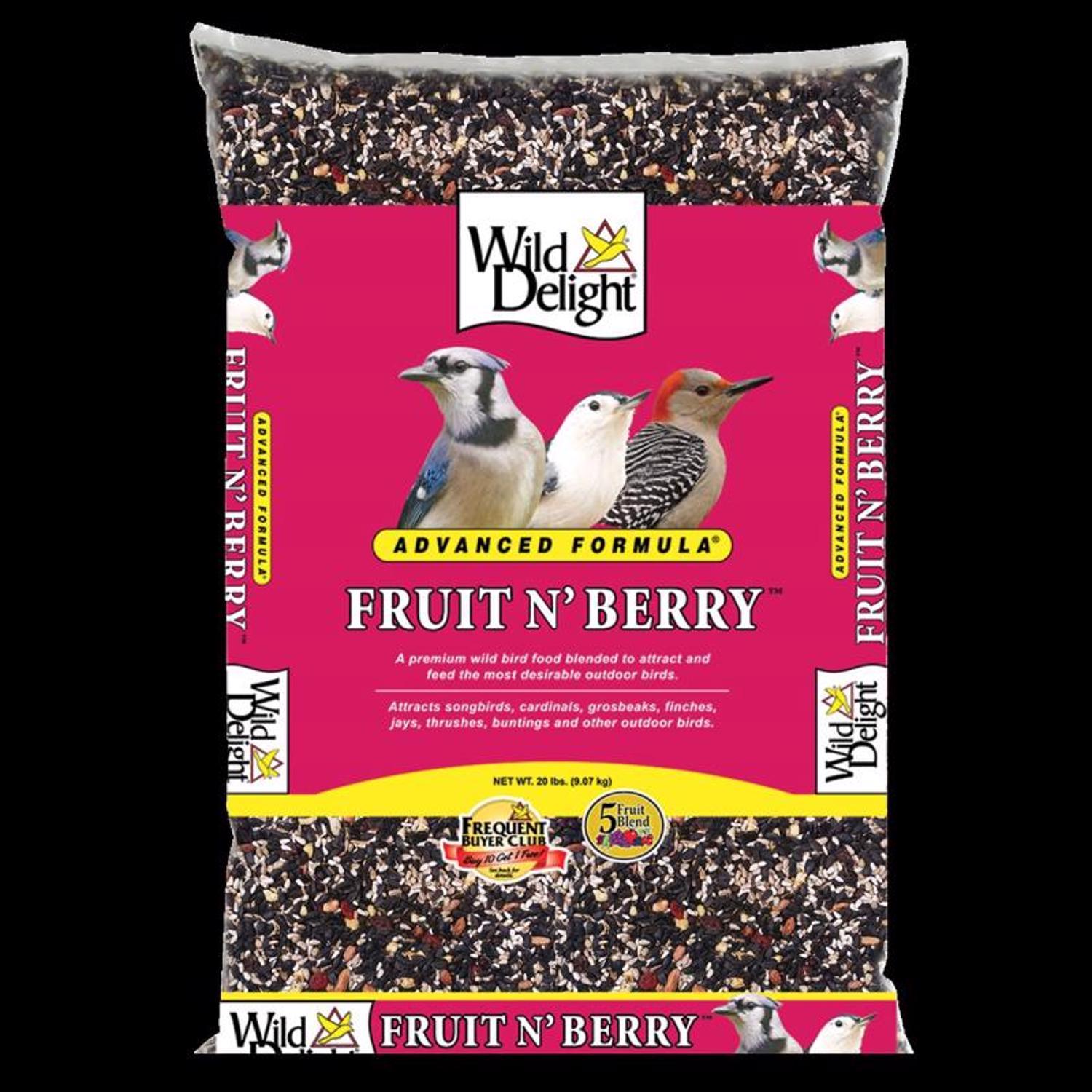 Wild Delight Fruit N Berry Wild Bird Food 20 lb