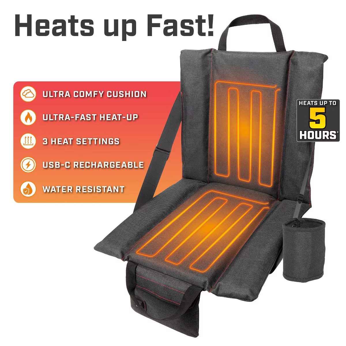 Handy Heater Heated Seat Cushion Max