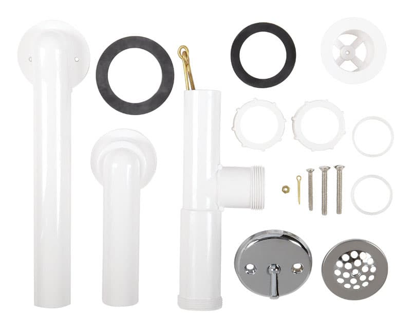 Ace 1-1/2 in. D Plastic/Chrome Tub Waste And Overflow