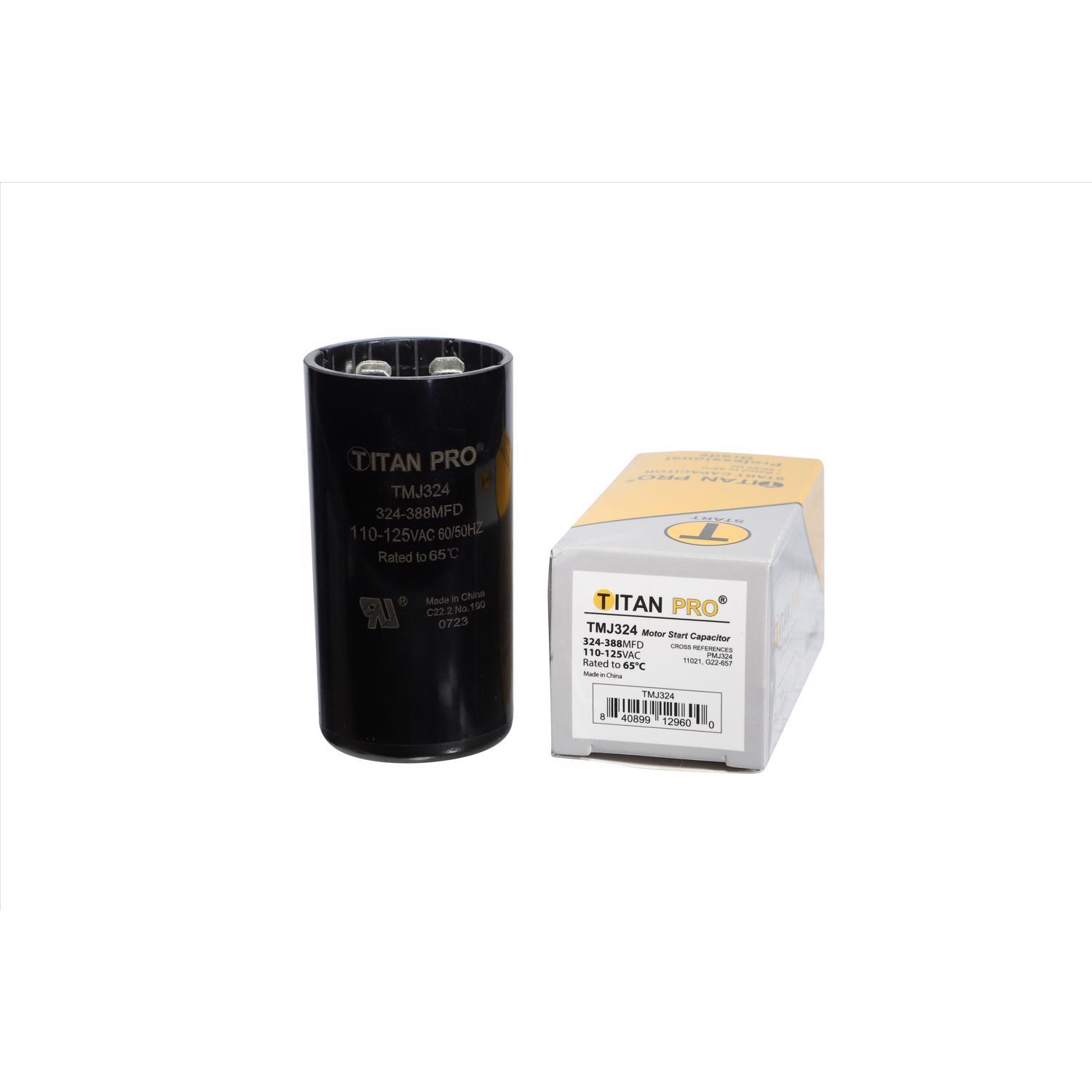 Titan Pro 324-388 MFD 125 V Round Start Capacitor
