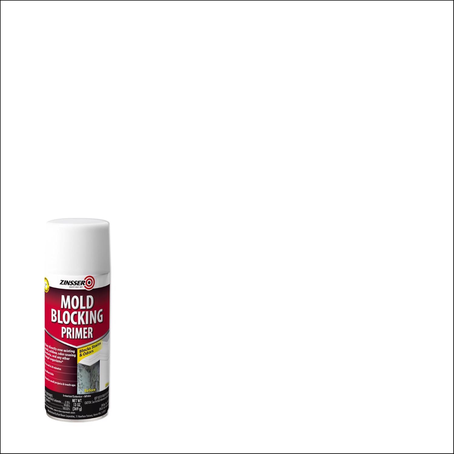 Zinsser Mold Blocking White Water-Based Alkyd Spray Primer 13 oz