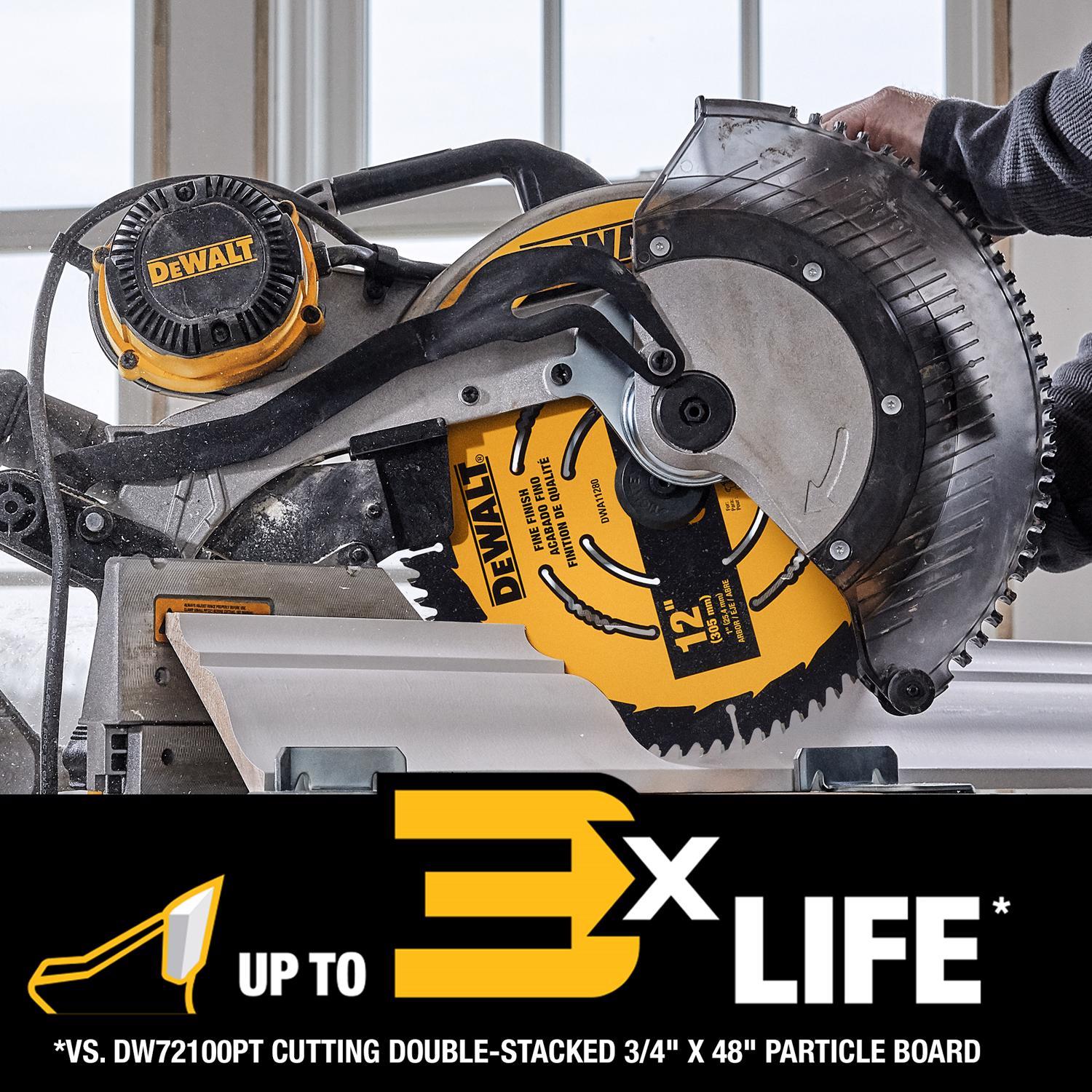 DEWALT 12 in. D X 1 in. Carbide Tipped Circular Saw Blade 100 teeth 1 pc