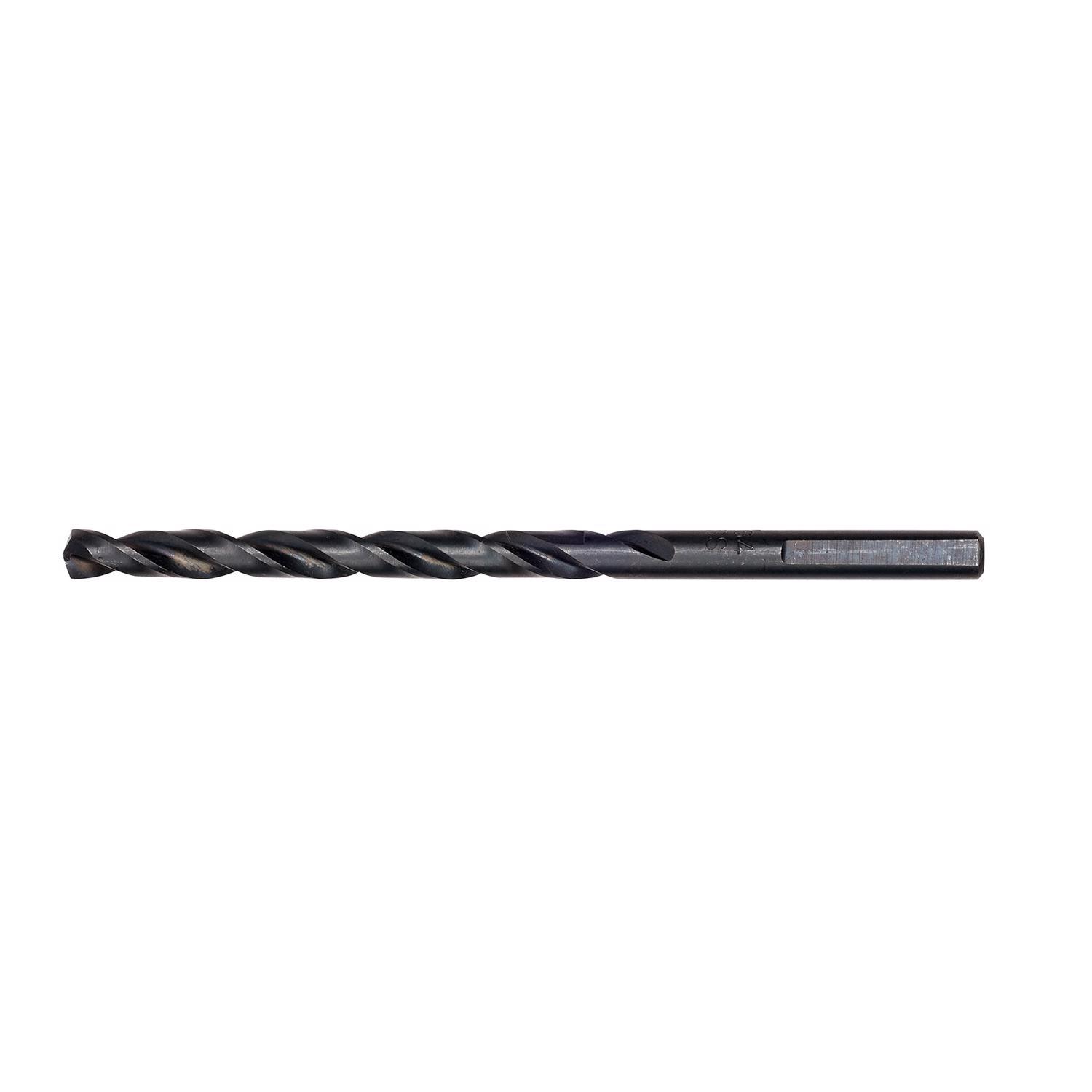 Milwaukee Thunderbolt 13/64 in. X 3-5/8 in. L Black Oxide Drill Bit 3-Flat Shank 1 pc