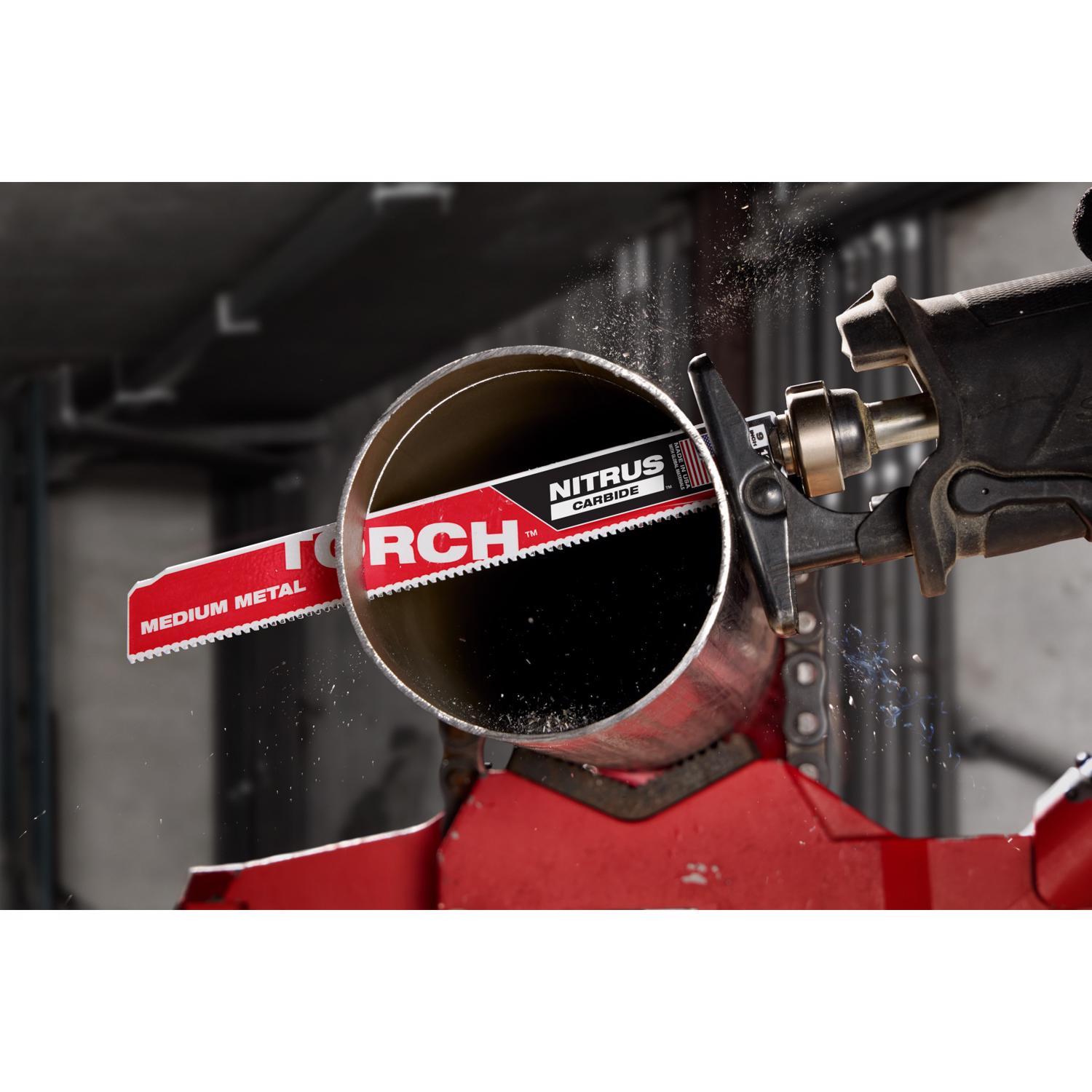 Milwaukee Torch 9 in. Nitrus Carbide Reciprocating Saw Blade 10 TPI 1 Pack