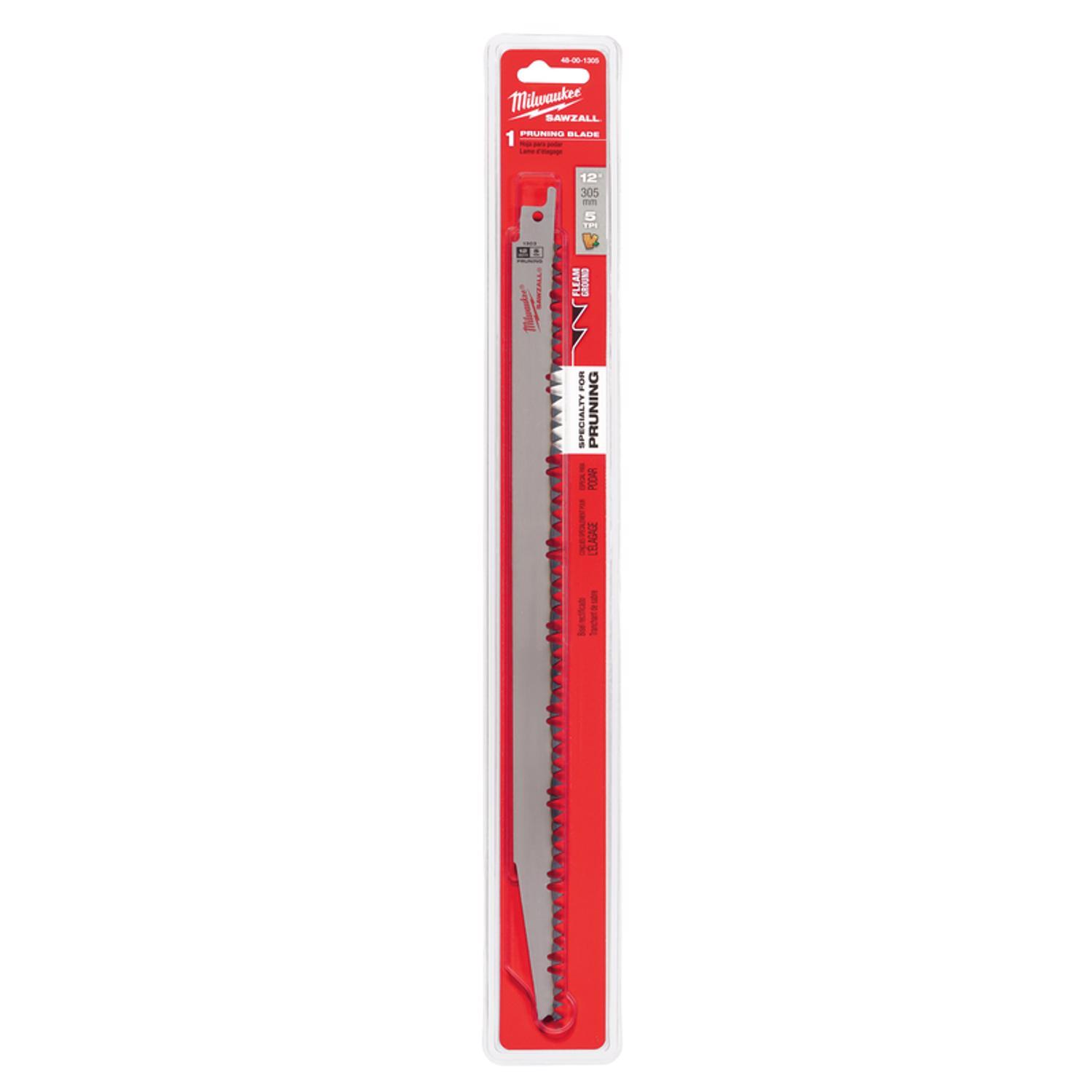 Milwaukee SAWZALL 12 in. Carbon Steel Pruning Reciprocating Saw Blade 5 TPI 1 pk