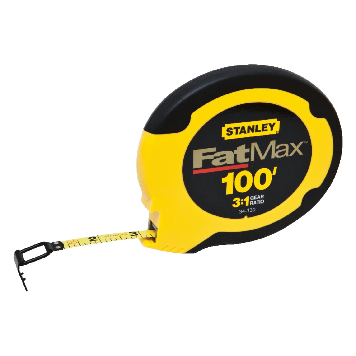 Stanley FatMax 100 ft. L X 0.38 in. W Long Tape Measure 1 pk