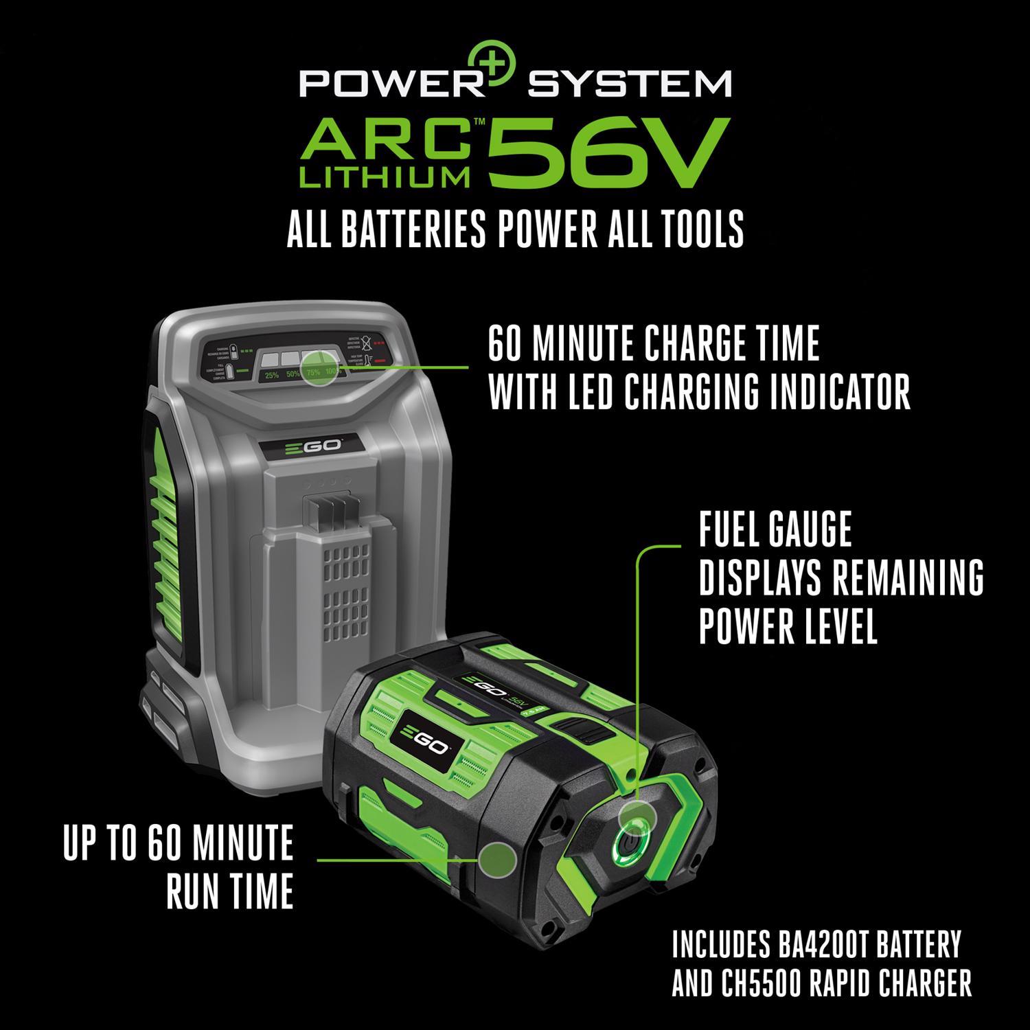 EGO Power+ LM2135SP 21 in. 56 V Battery Self-Propelled Lawn Mower Kit (Battery & Charger) W/ 7.5 AH BATTERY