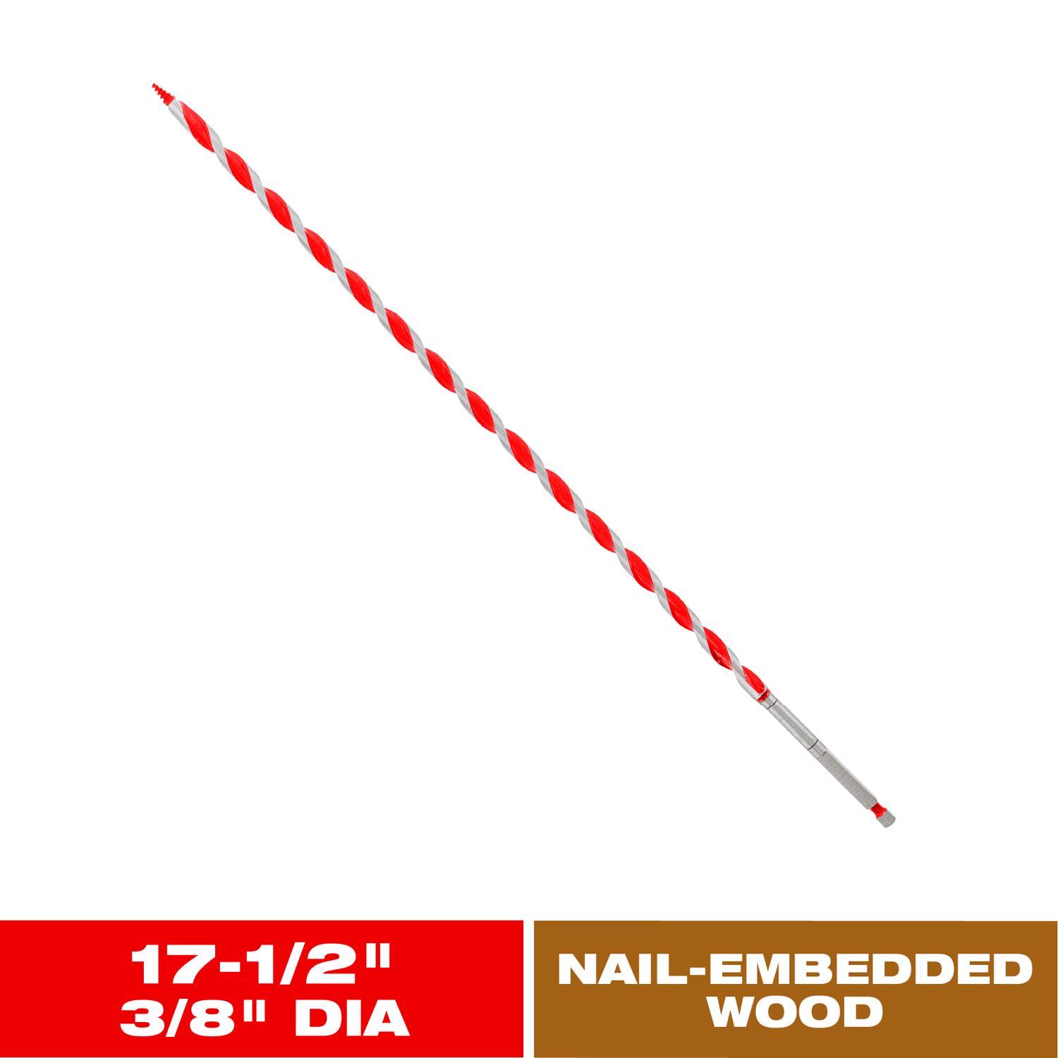 Diablo Dura-Tip 3/8 in. D X 17.5 in. L Auger Bit High Speed Steel 1 pc