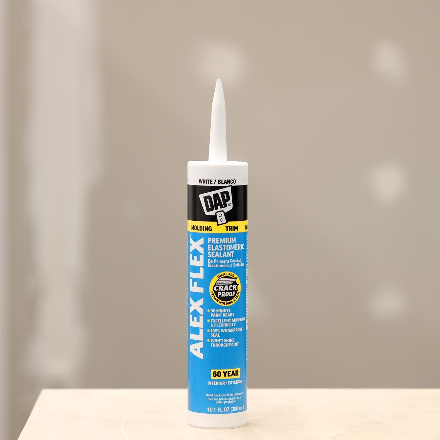 DAP Alex Flex White Acrylic Latex Interior Molding and Trim Sealant 10.1 oz