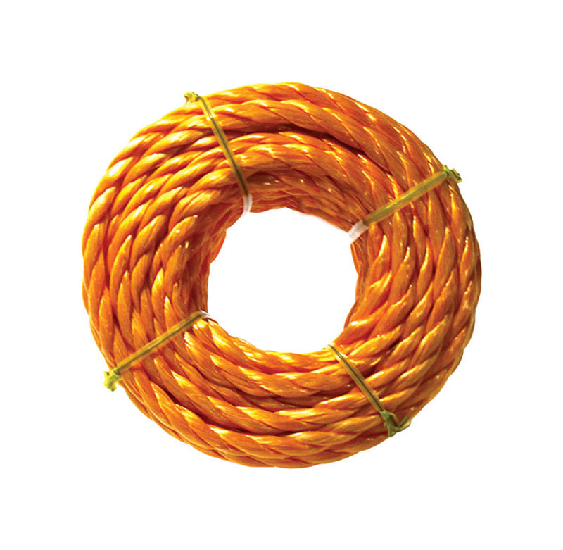Ace 3/8 in. D X 50 ft. L Yellow Twisted Poly Rope