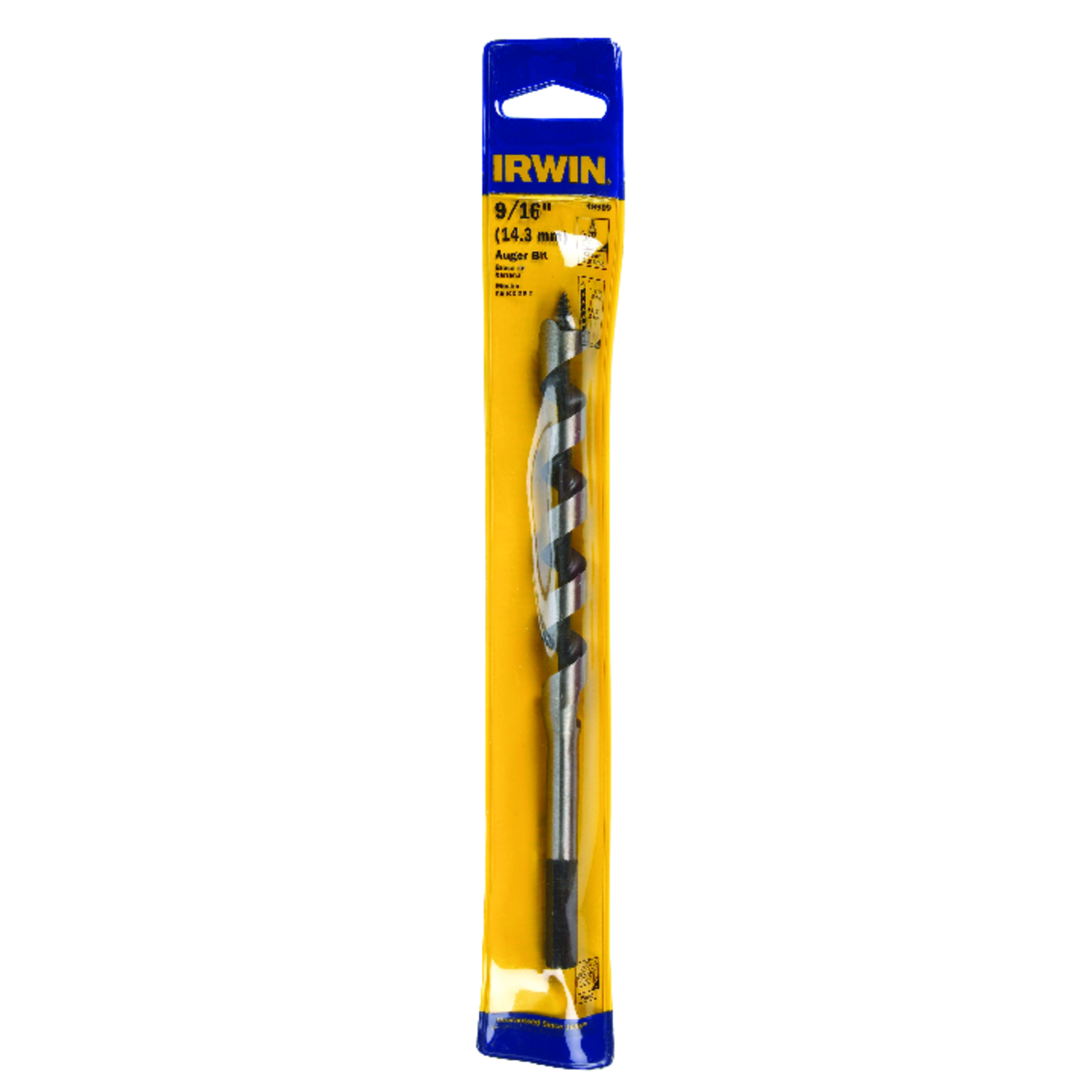 Irwin 9/16 in. D X 7.5 in. L Auger Bit Carbon Steel 1 pc