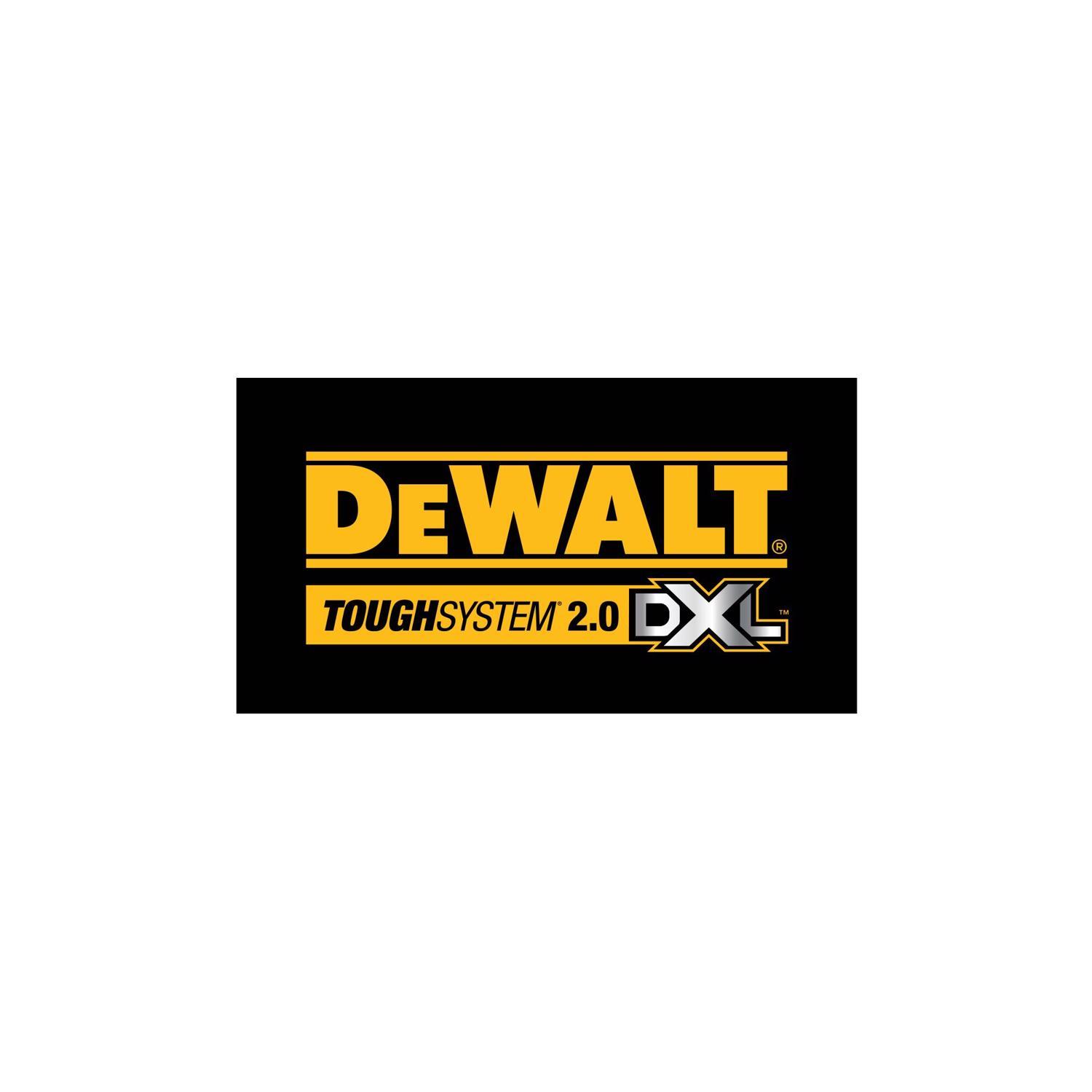 DEWALT ToughSystem 2.0 DXL 30 in. Double Shallow Drawers Tool Box 2633.4 cu in Black/Yellow
