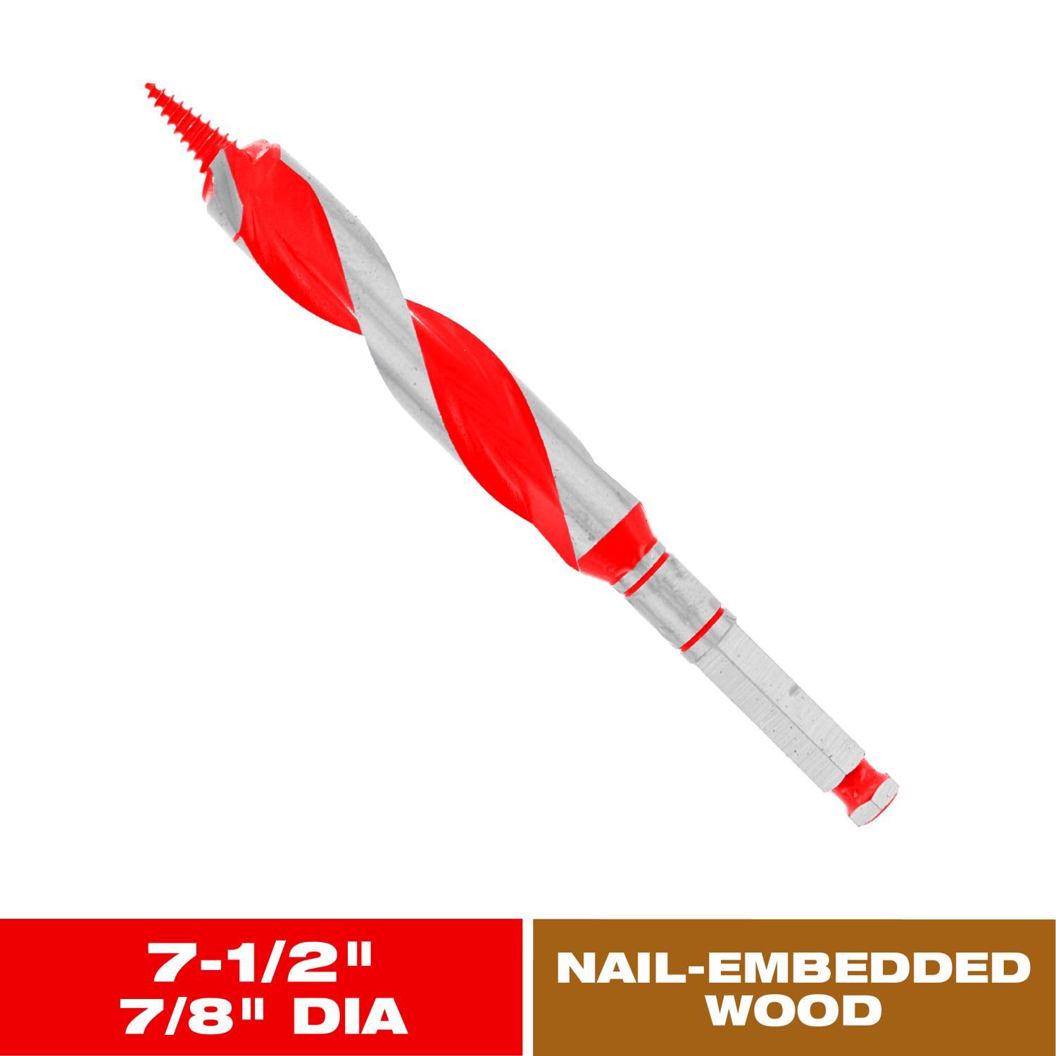 Diablo Dura-Tip 7/8 in. D X 7.5 in. L Auger Bit High Speed Steel 1 pc